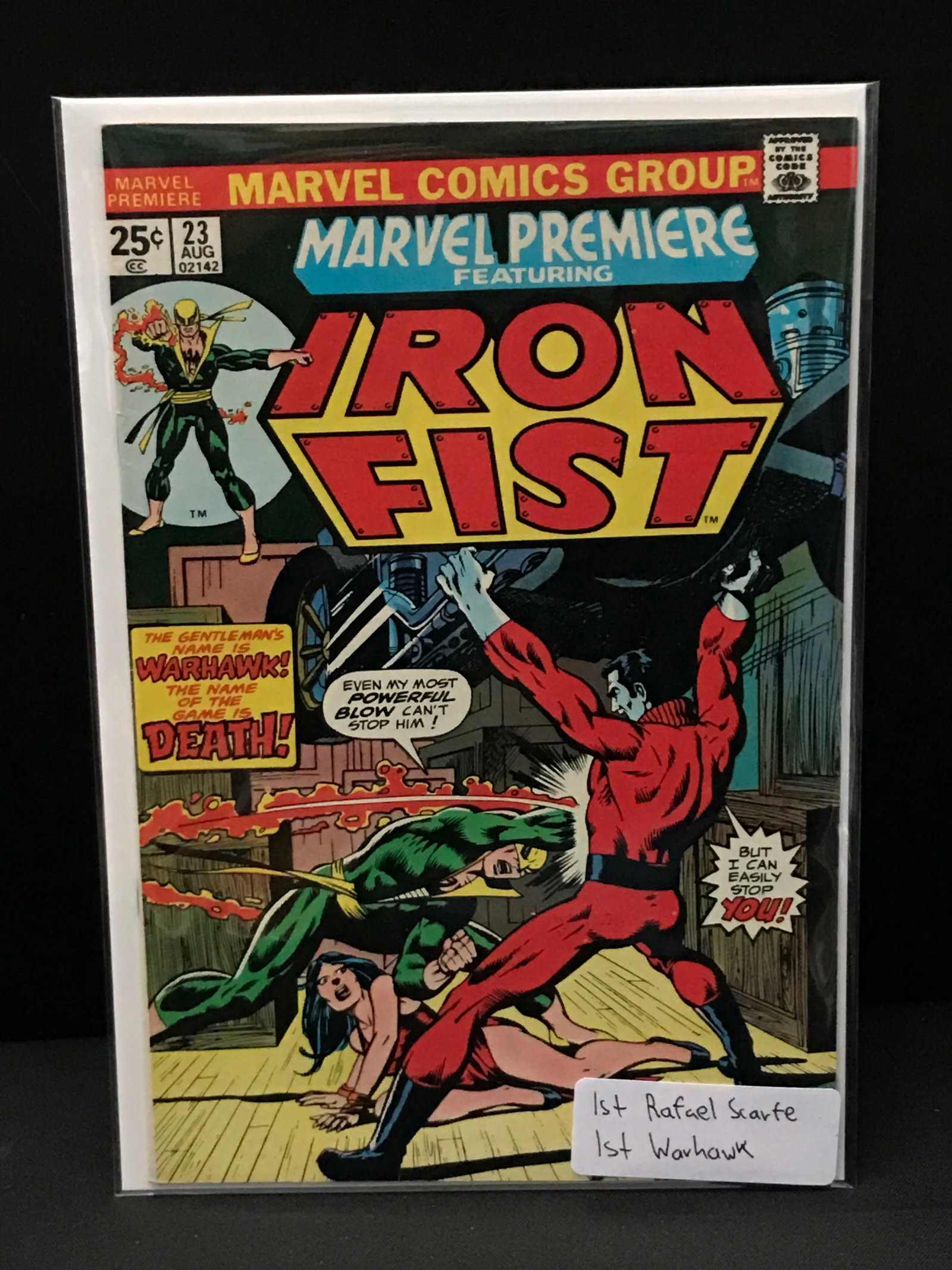 MARVEL PREMIERE FEATURING IRON FIST #23 1ST WARHAWK - MARVEL COMICS: Prices are in Canadian dollars