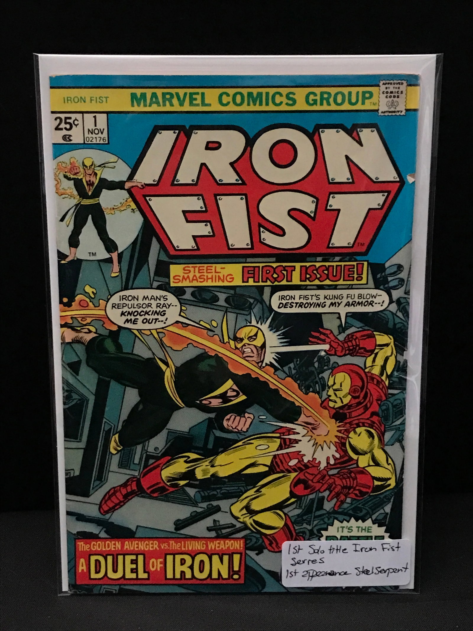 IRON FIST #1 1ST APP STEEL SERPENT - MARVEL COMICS: Prices are in Canadian dollars