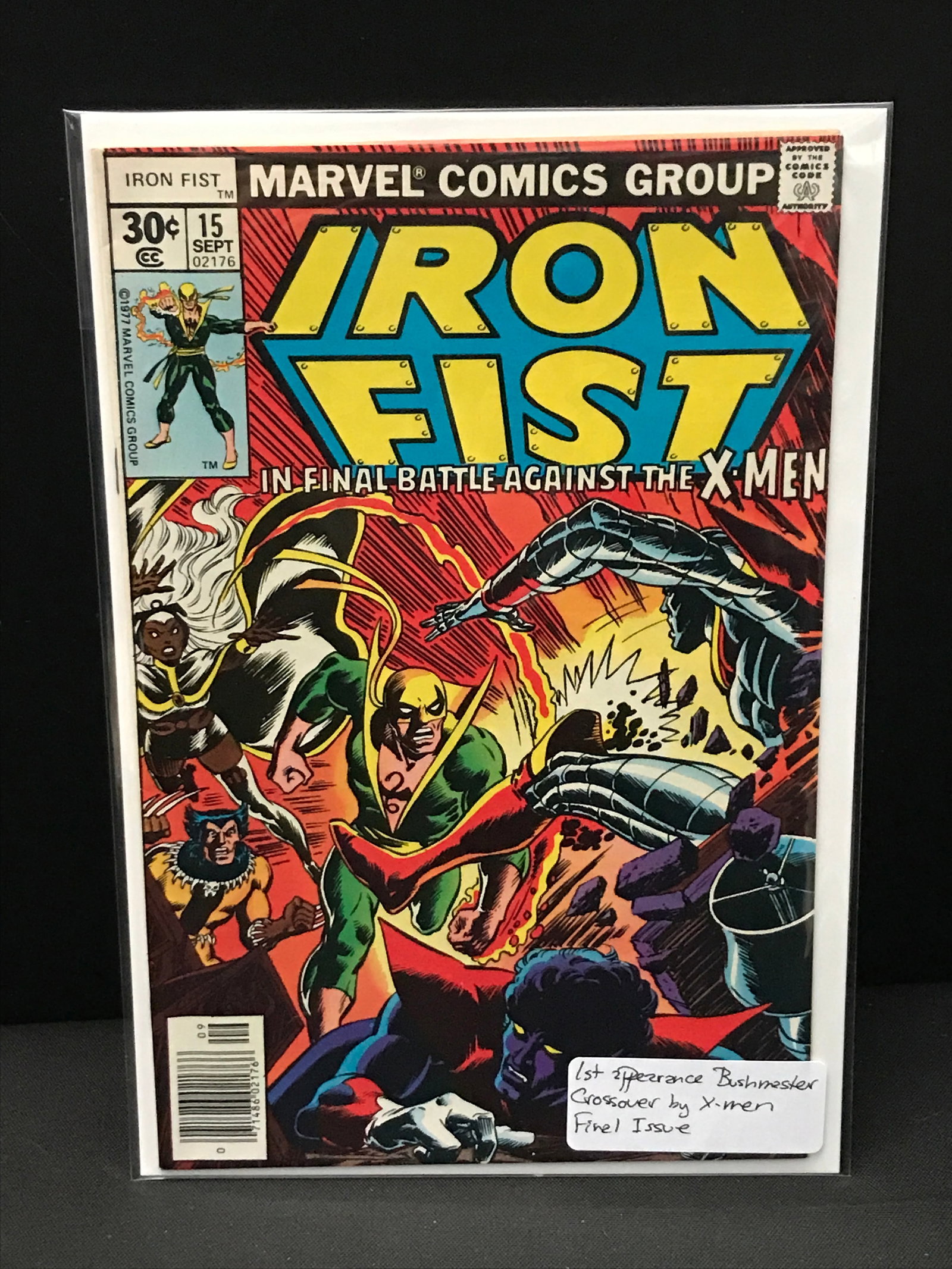 IRON FIST #15 1ST APP BUSHMASTER- MARVEL COMICS: Prices are in Canadian dollars