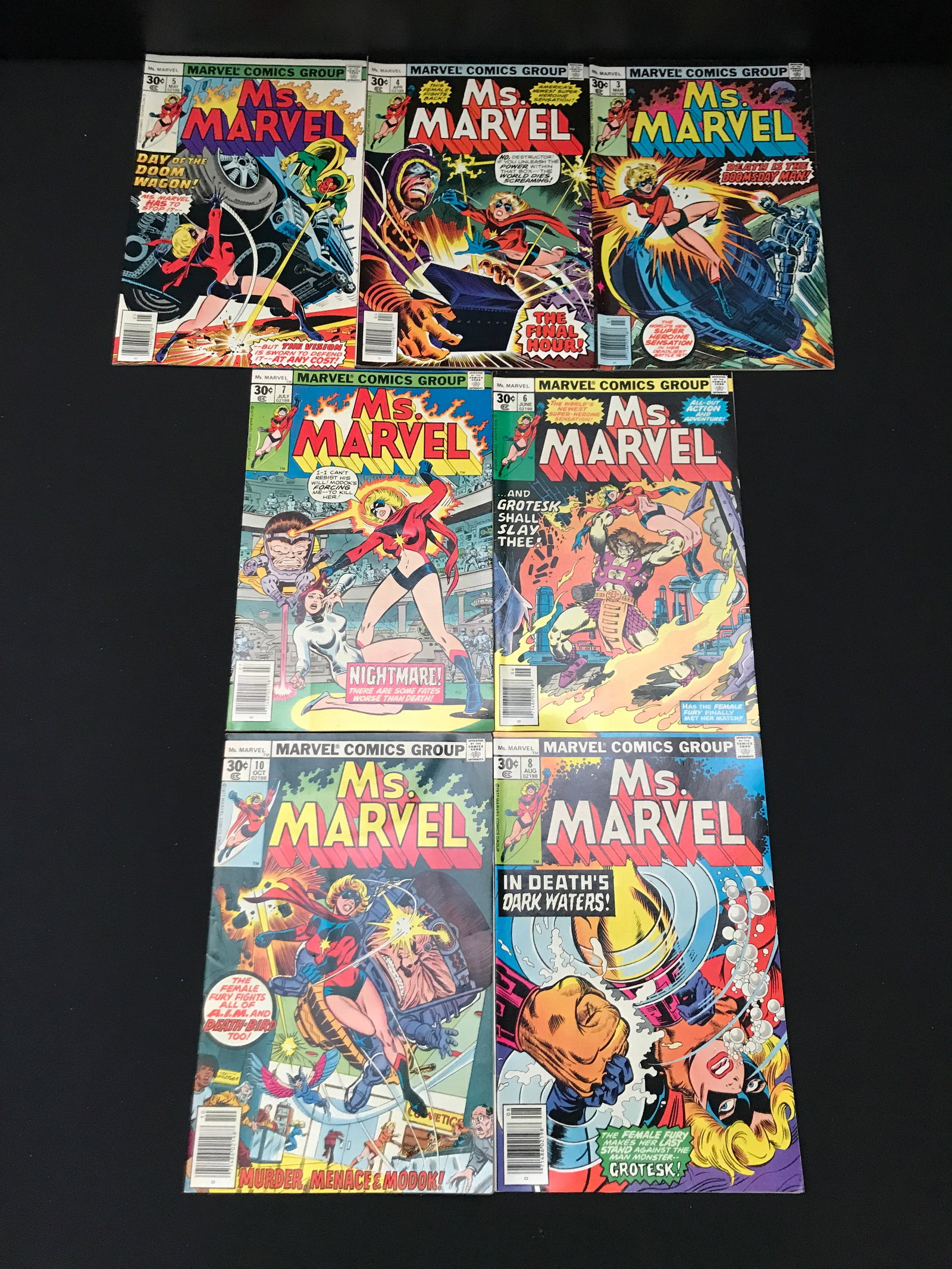 LOT OF 7 MS. MARVEL COMICS - MARVEL COMICS (1 of 1)