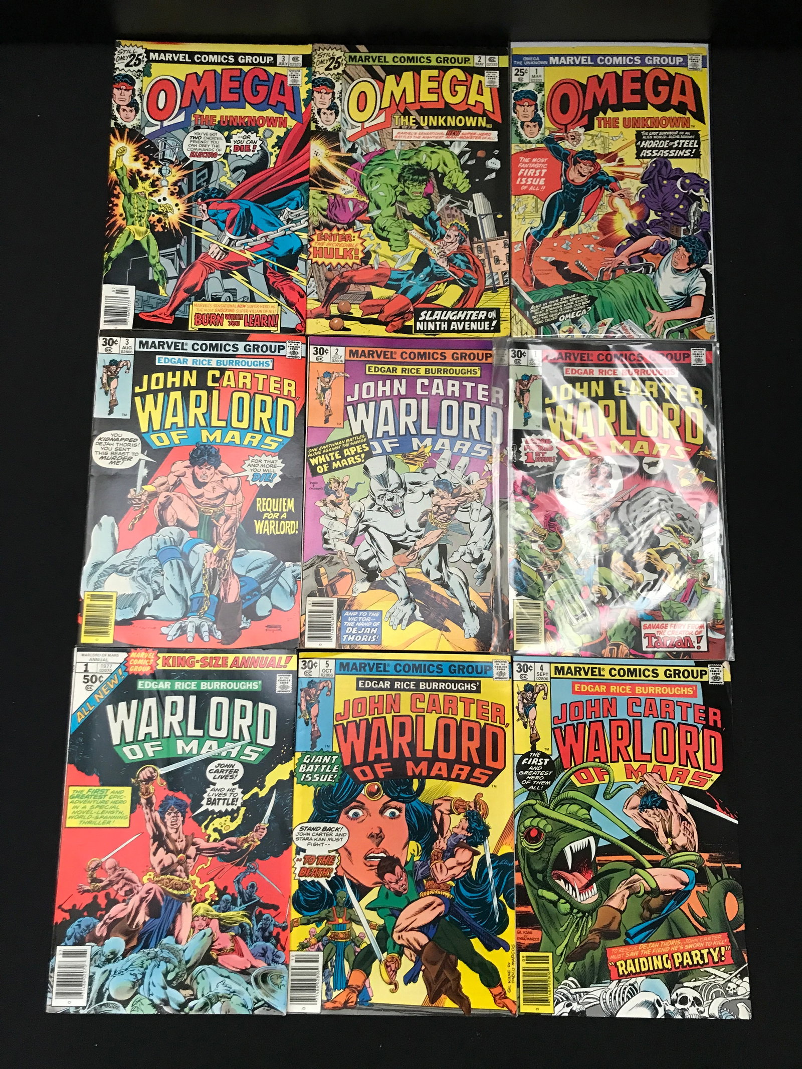 LOT OF 9 MIXED TITLE COMICS - MARVEL COMICS: Prices are in Canadian Dollars
