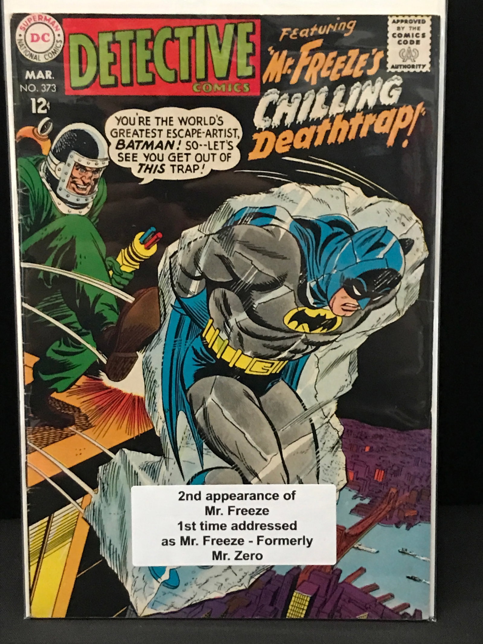 DETECTIVE COMICS #373 2ND APP MR.FREEZE - DC COMICS: Prices are in Canadian Dollars