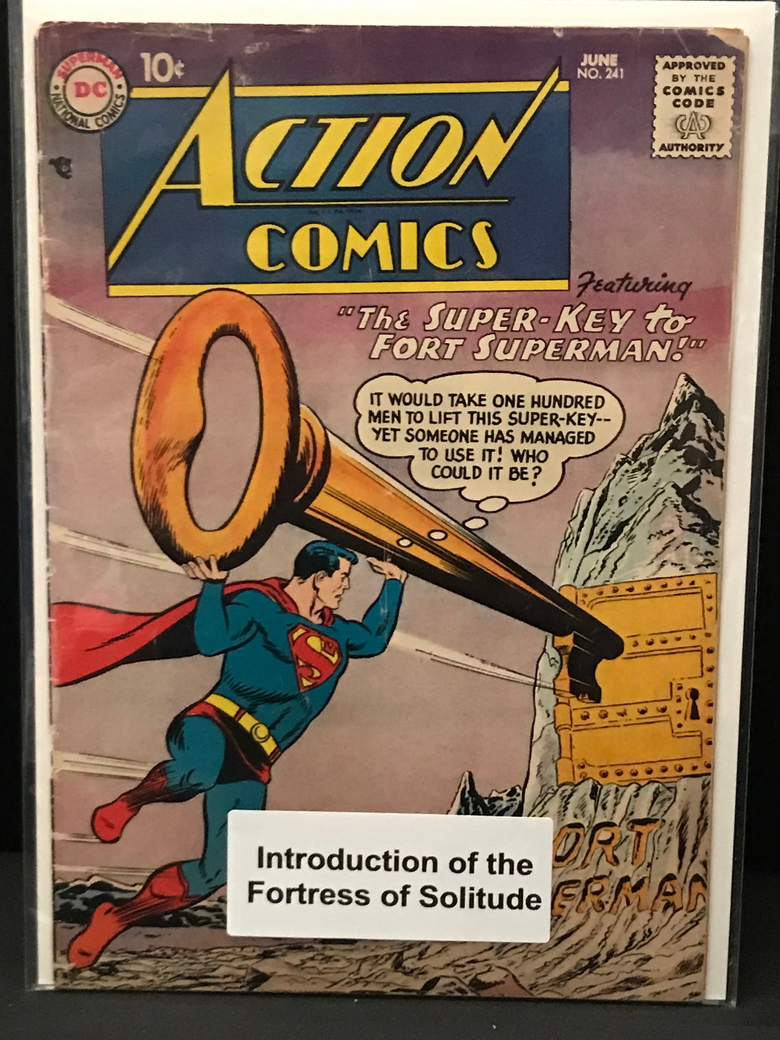 ACTION COMICS #241 INTRODUCTION OF THE FORTRESS OF SOLITUDE - DC COMICS: Prices are in Canadian Dollars