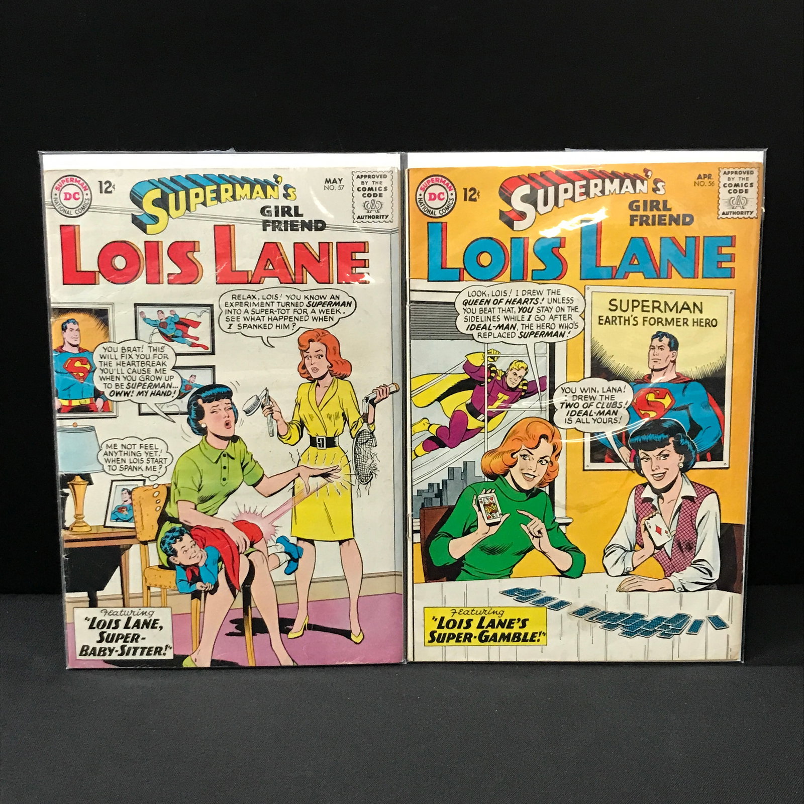 LOT OF 2 SUPERMAN'S GIRL FRIEND LOIS LANE #56 - #57 - DC COMICS: Prices are in Canadian Dollars