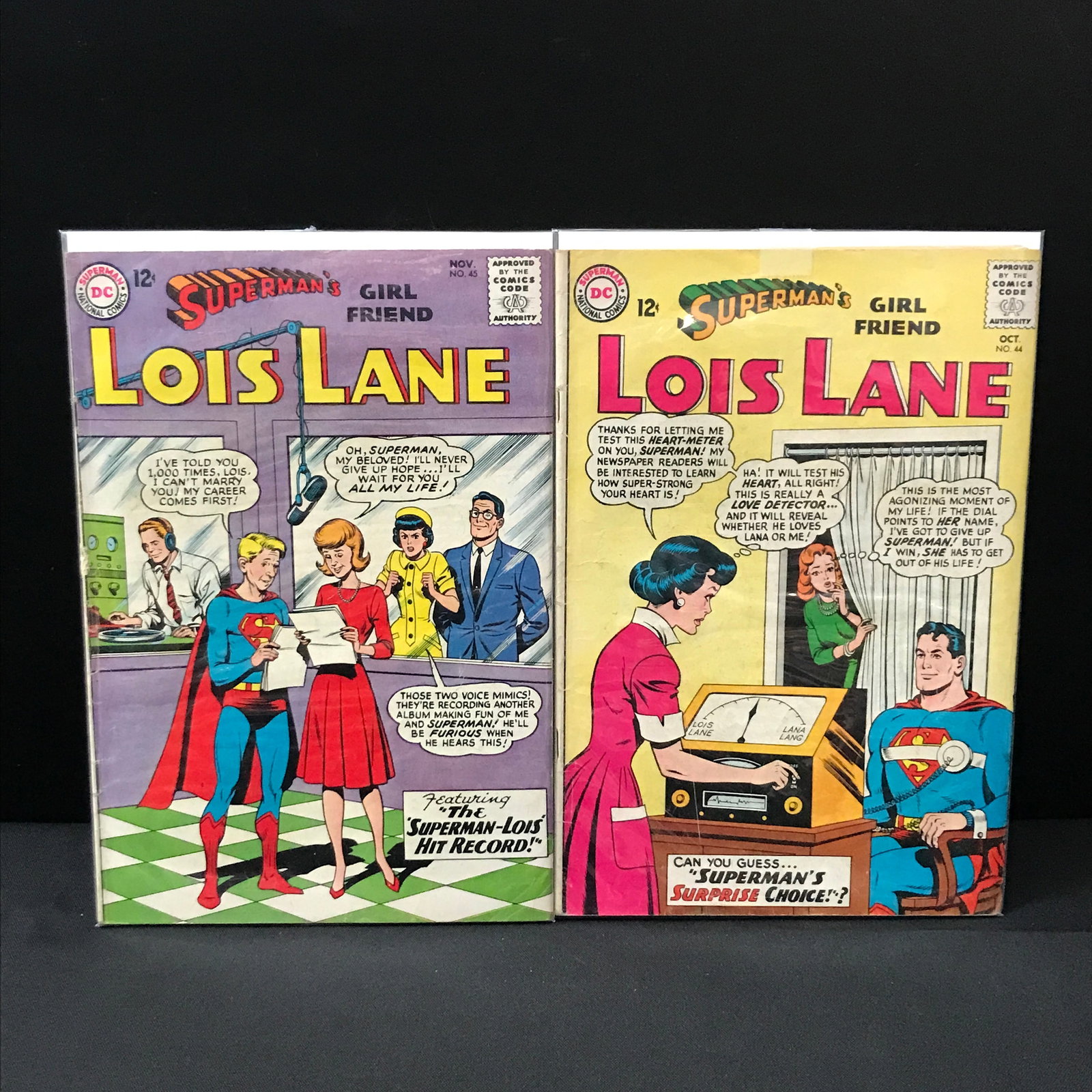 LOT OF 2 SUPERMAN'S GIRL FRIEND LOIS LANE #44 - #45 - DC COMICS: Prices are in Canadian Dollars