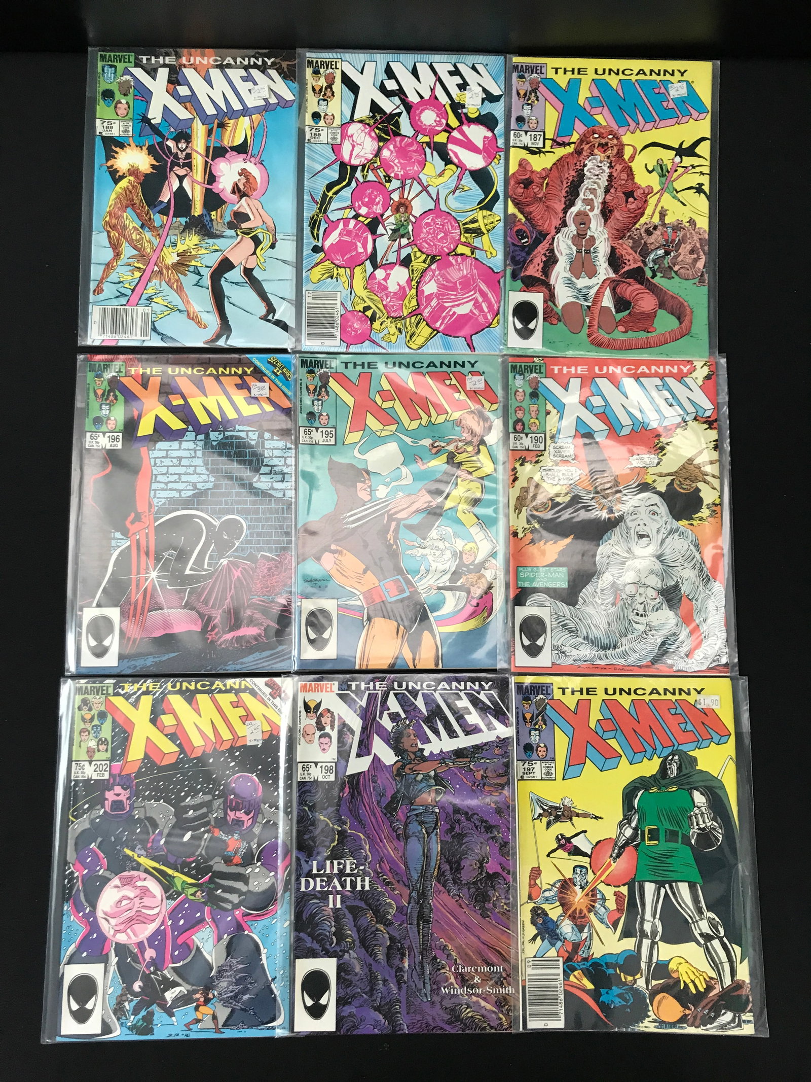 LOT OF 9 X-MEN COMICS - MARVEL COMICS (1 of 1)