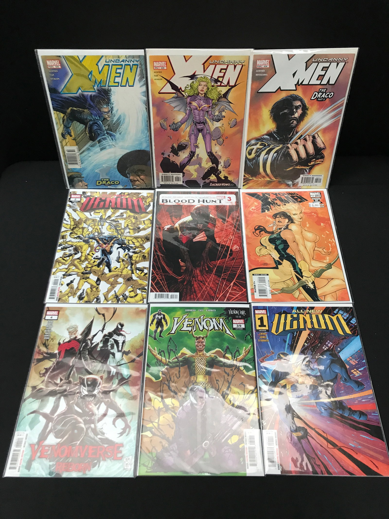 LOT OF 9 MIXED TITLE COMICS - MARVEL COMICS: Prices are in Canadian Dollars