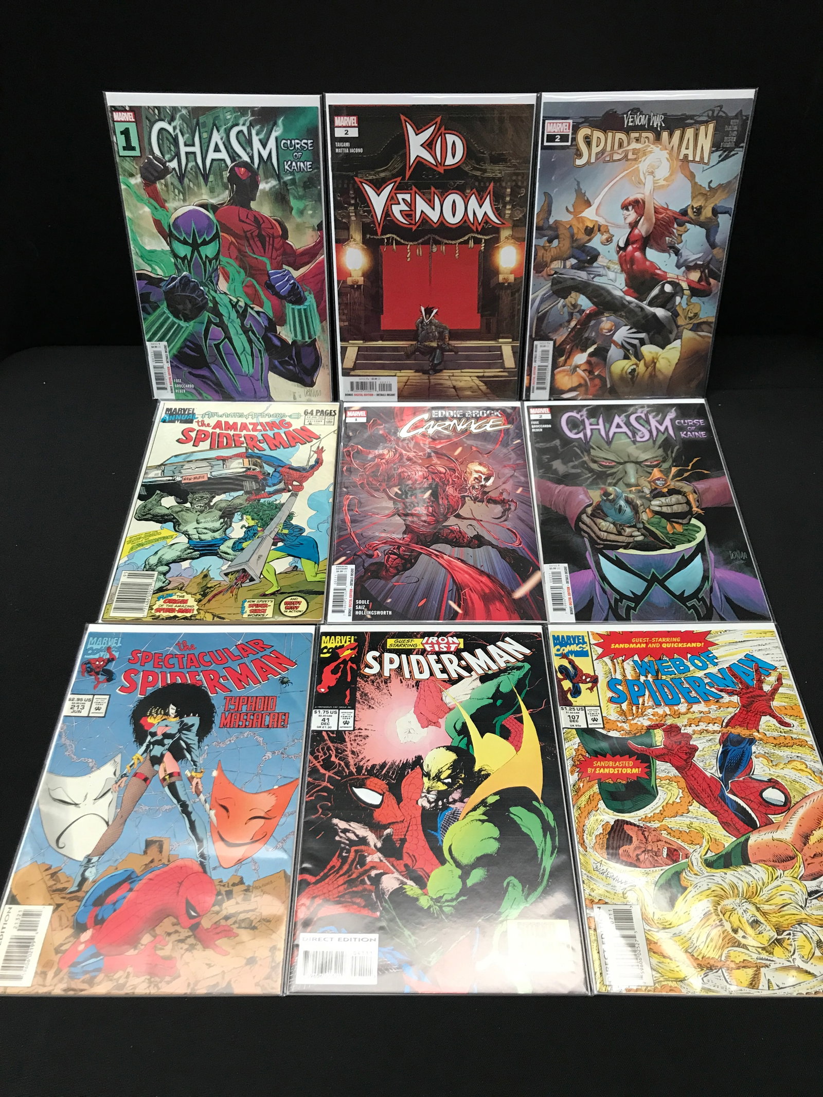 LOT OF 9 MIXED TITLE COMICS - MARVEL COMICS: Prices are in Canadian Dollars