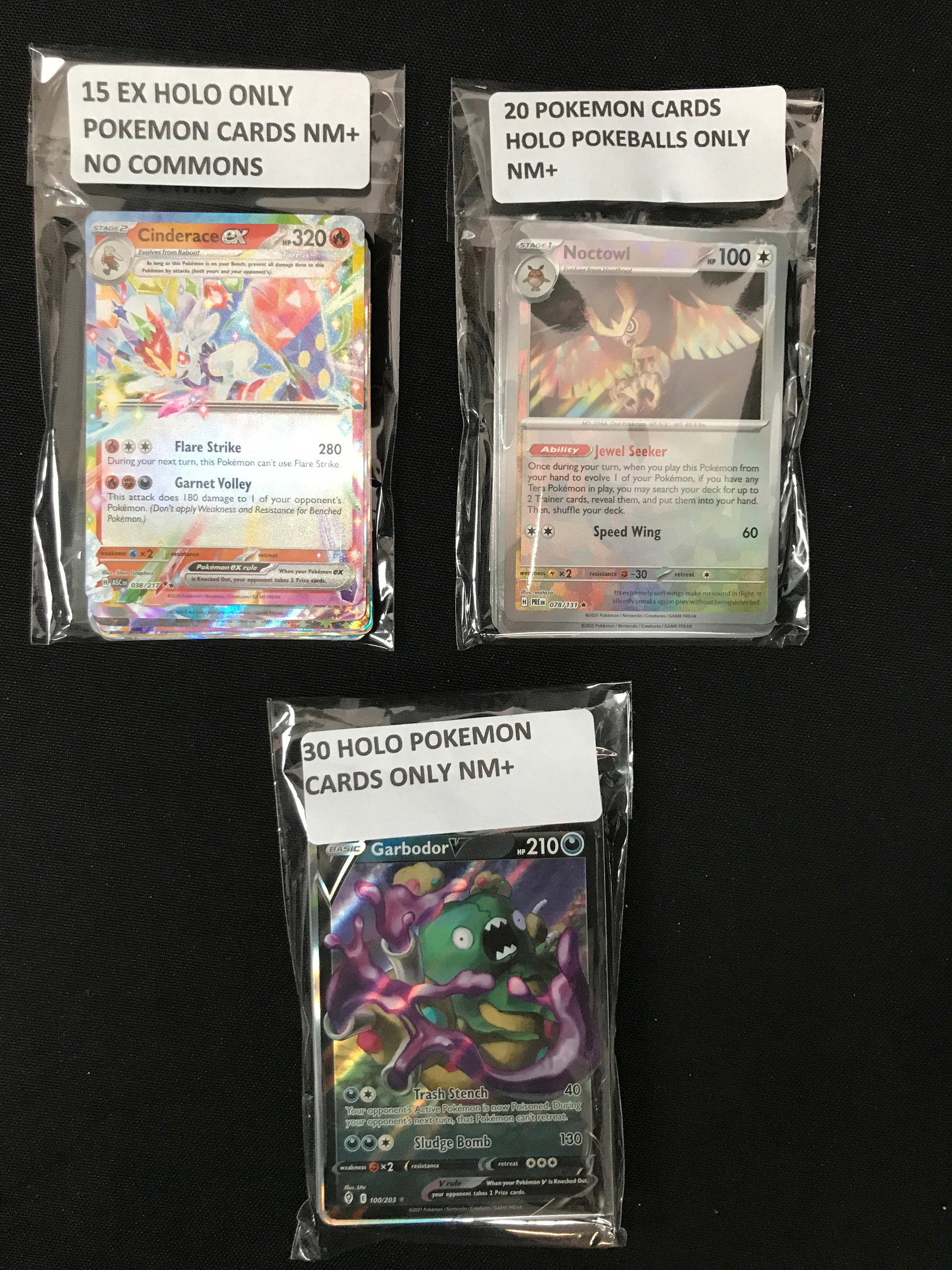 LOT OF 55 POKEMON TCG HOLO TRADING CARDS: Prices are in Canadian dollars