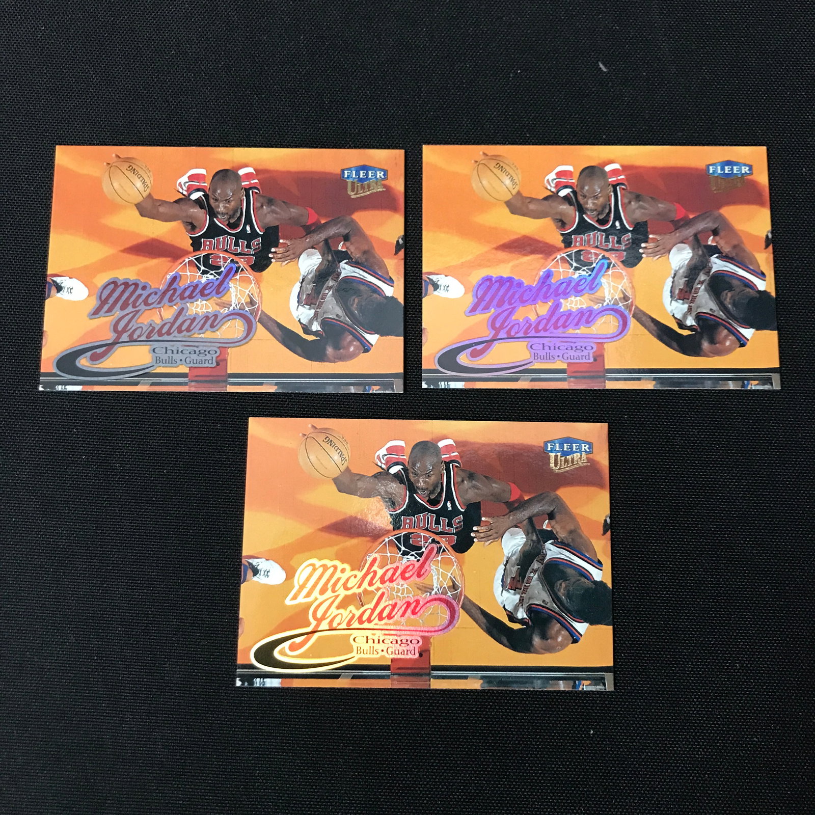 LOT OF 3 FLEER ULTRA MICHAEL JORDAN TRADING CARDS: Prices are in Canadian dollars
