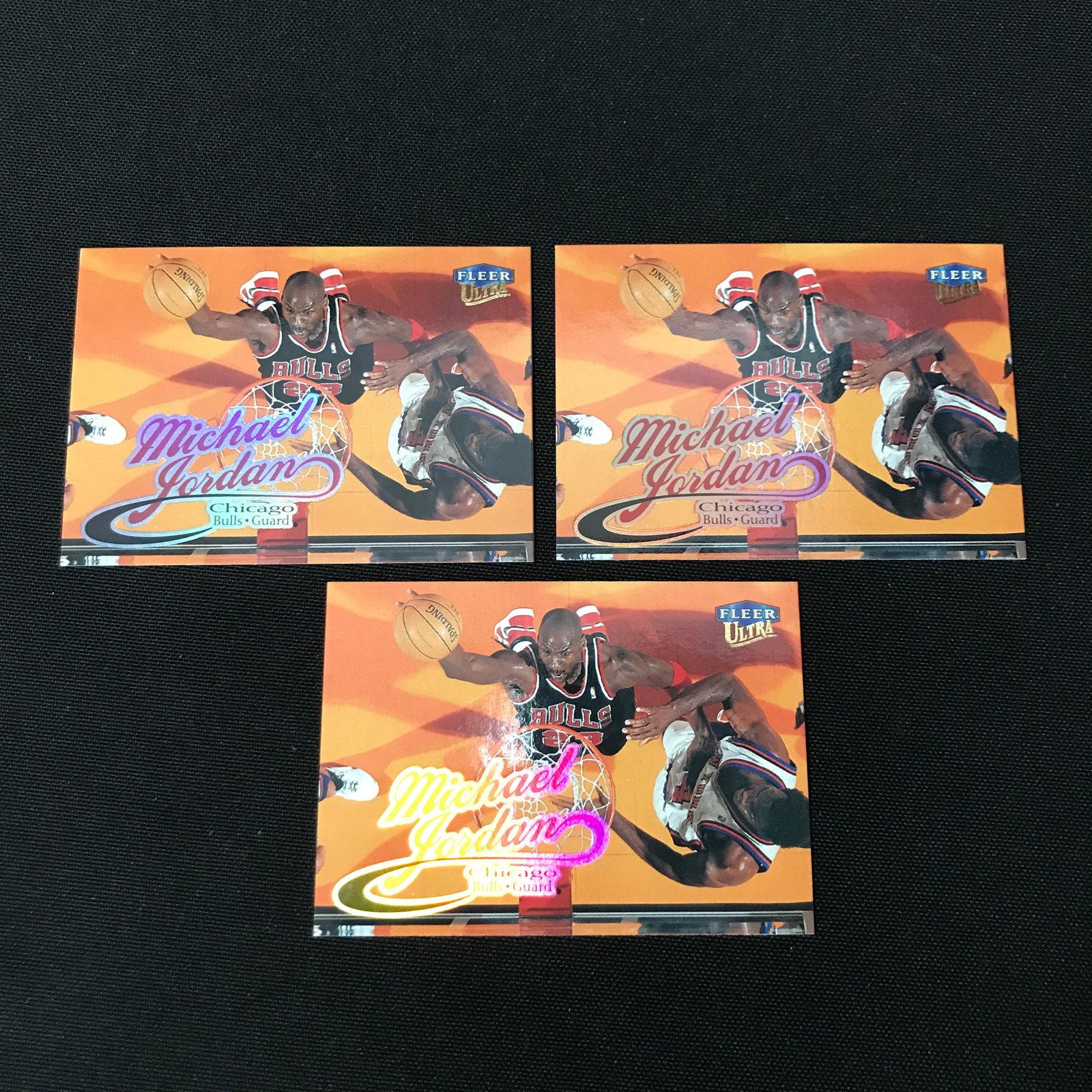 LOT OF 3 FLEER ULTRA MICHAEL JORDAN TRADING CARDS: Prices are in Canadian dollars