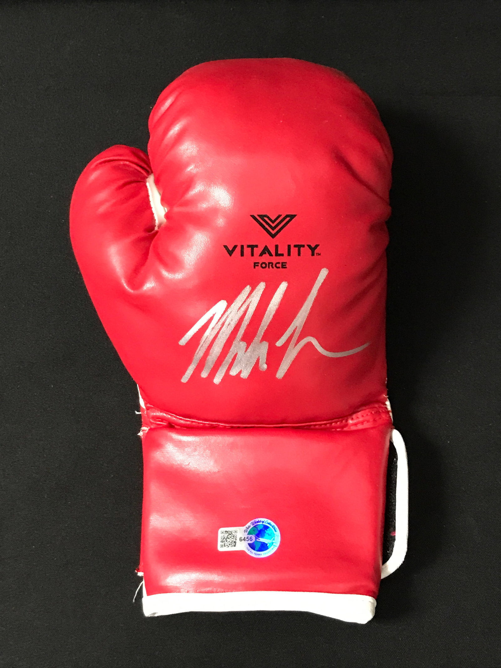 MIKE TYSON SIGNED BOXING GLOVE - WWOC COA (1 of 1)