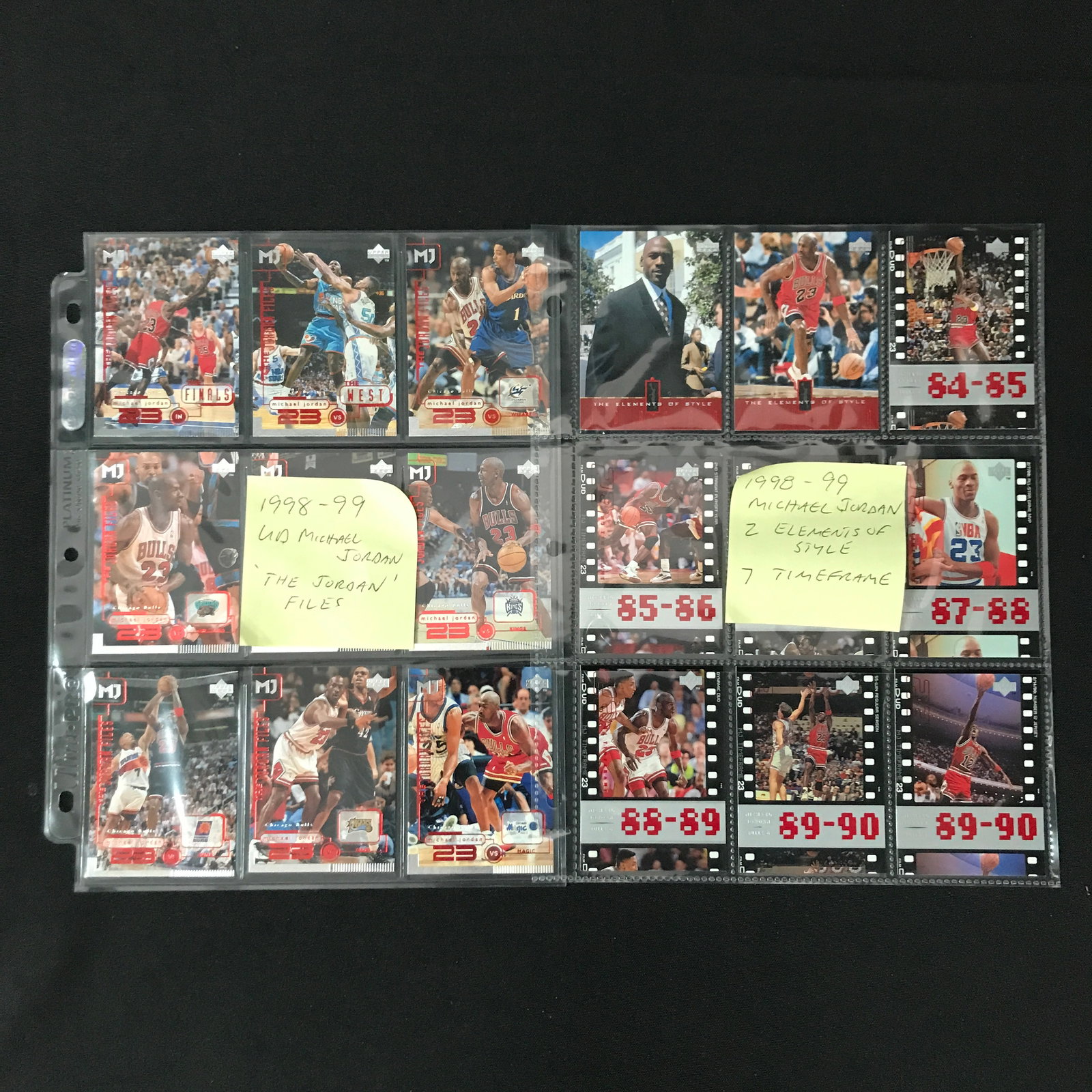 LOT OF 1998-99 UPPER DECK MICHAEL JORDAN TRADING CARDS: Prices are in Canadian dollars