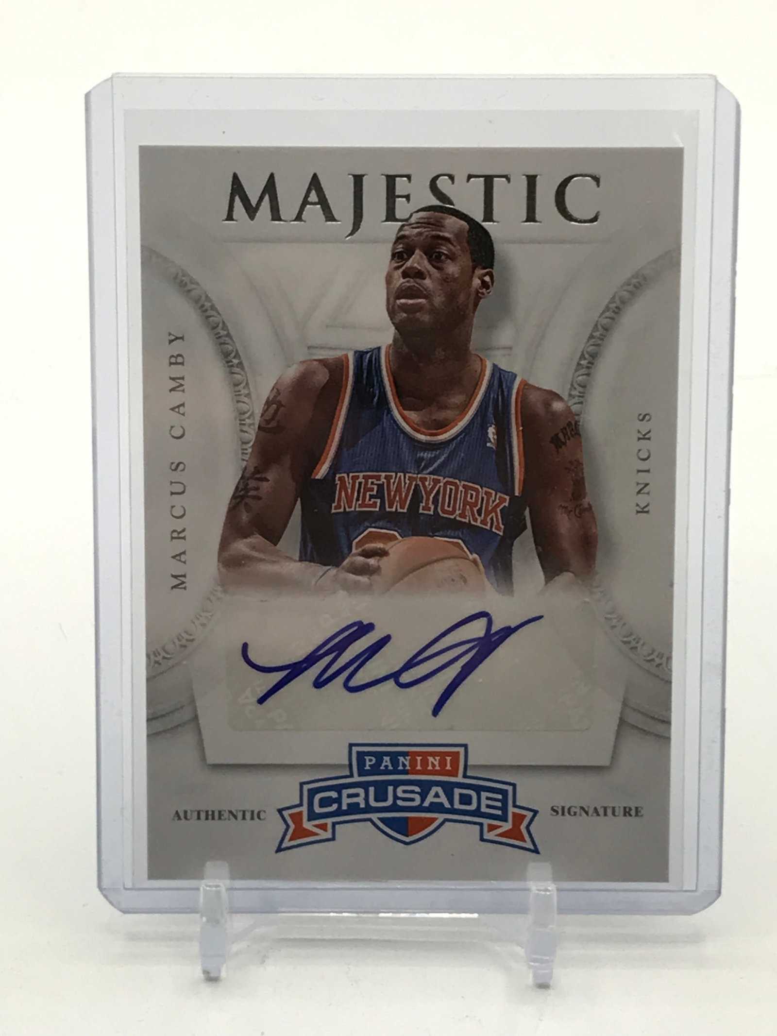 2013 PANINI CRUSADE MARCUS CAMBY SIGNED TRADING CARD: Prices are in Canadian dollars