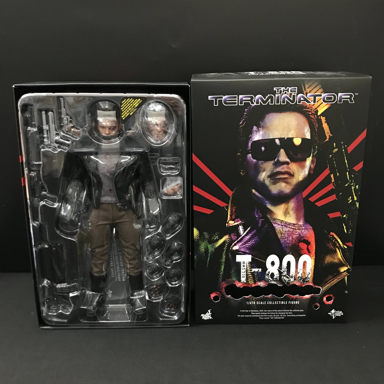 HOT TOYS THE TERMINATOR T800 1:6 SCALE STATUE IN BOX (1 of 1)