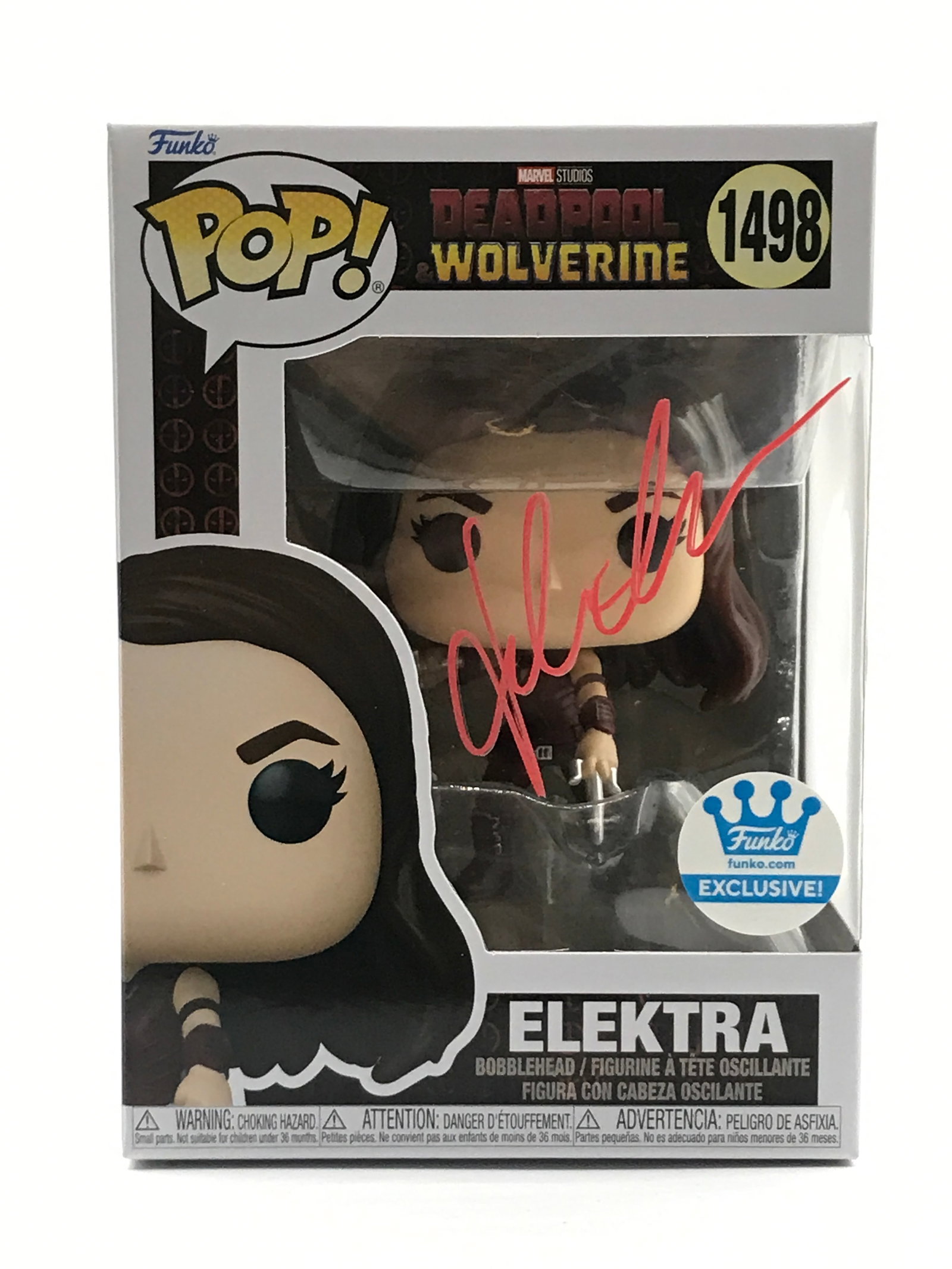 JESSICA GARNER SIGNED ELEKTRA FUNKO POP - KB COA (1 of 2)