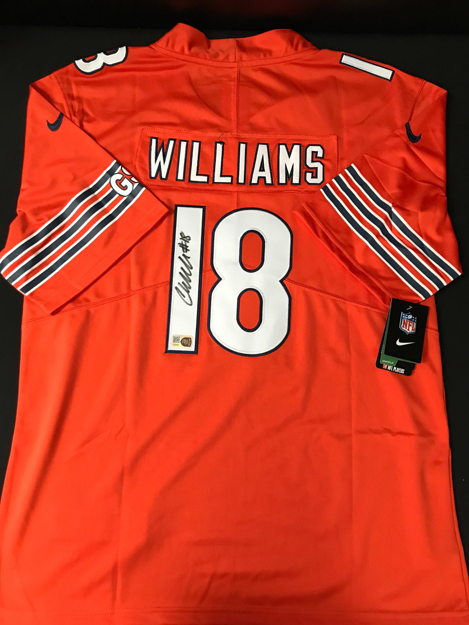CALEB WILLIAMS SIGNED JERSEY - ELITE COA: Prices are in Canadian dollars