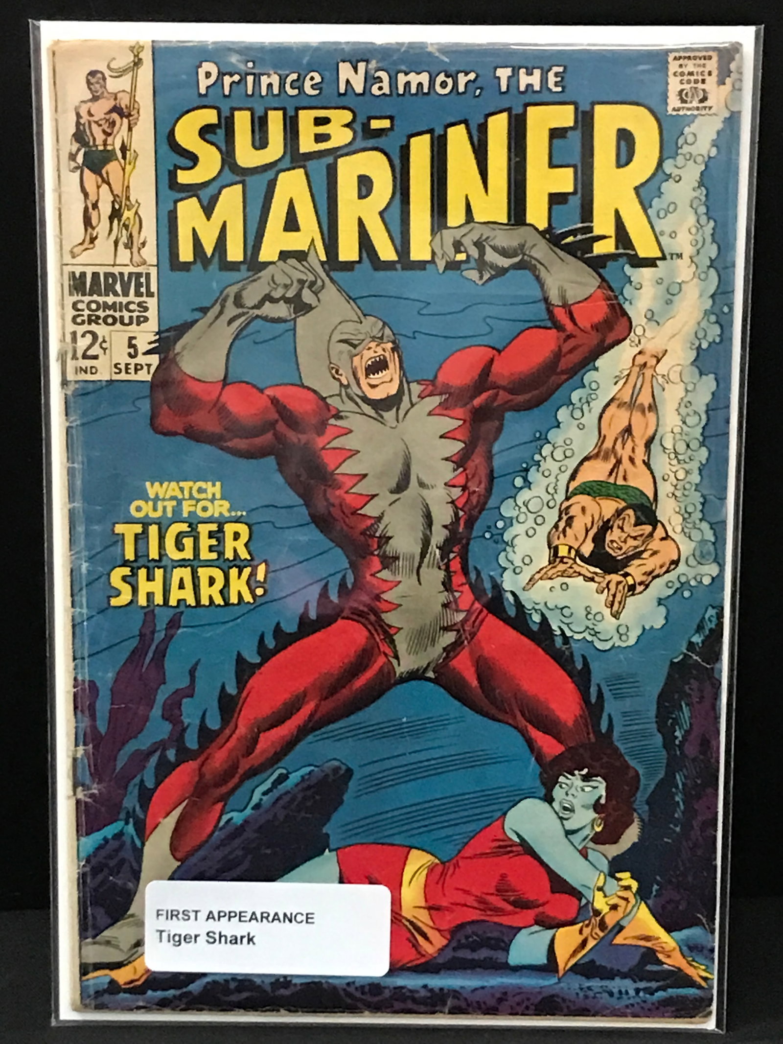SUB MARINER #5 1ST APP TIGER SHARK - MARVEL COMICS (1 of 1)