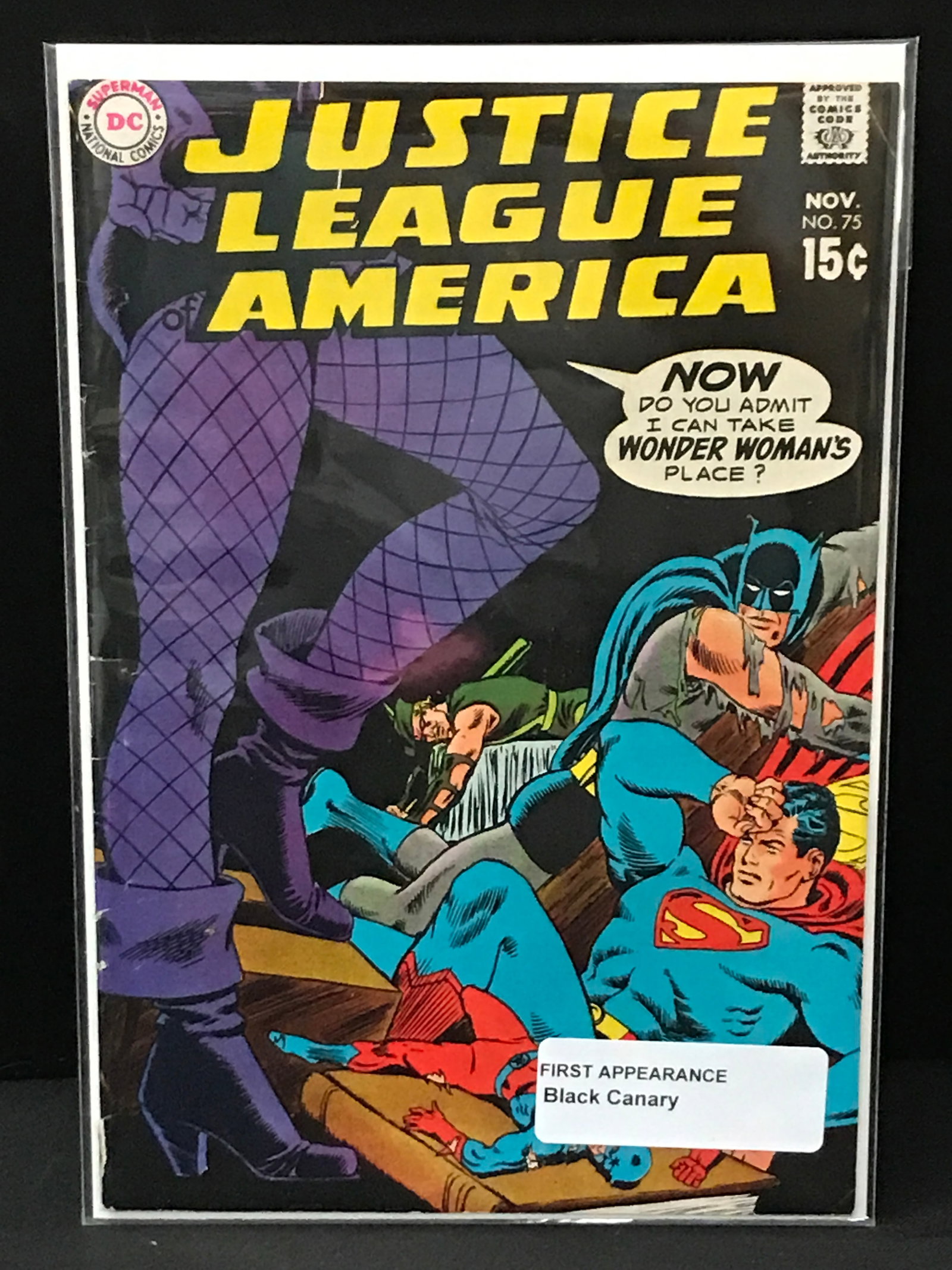 JUSTICE LEAGUE OF AMERICA #75 1ST APP BLACK CANARY - DC COMICS: Prices are in Canadian dollars