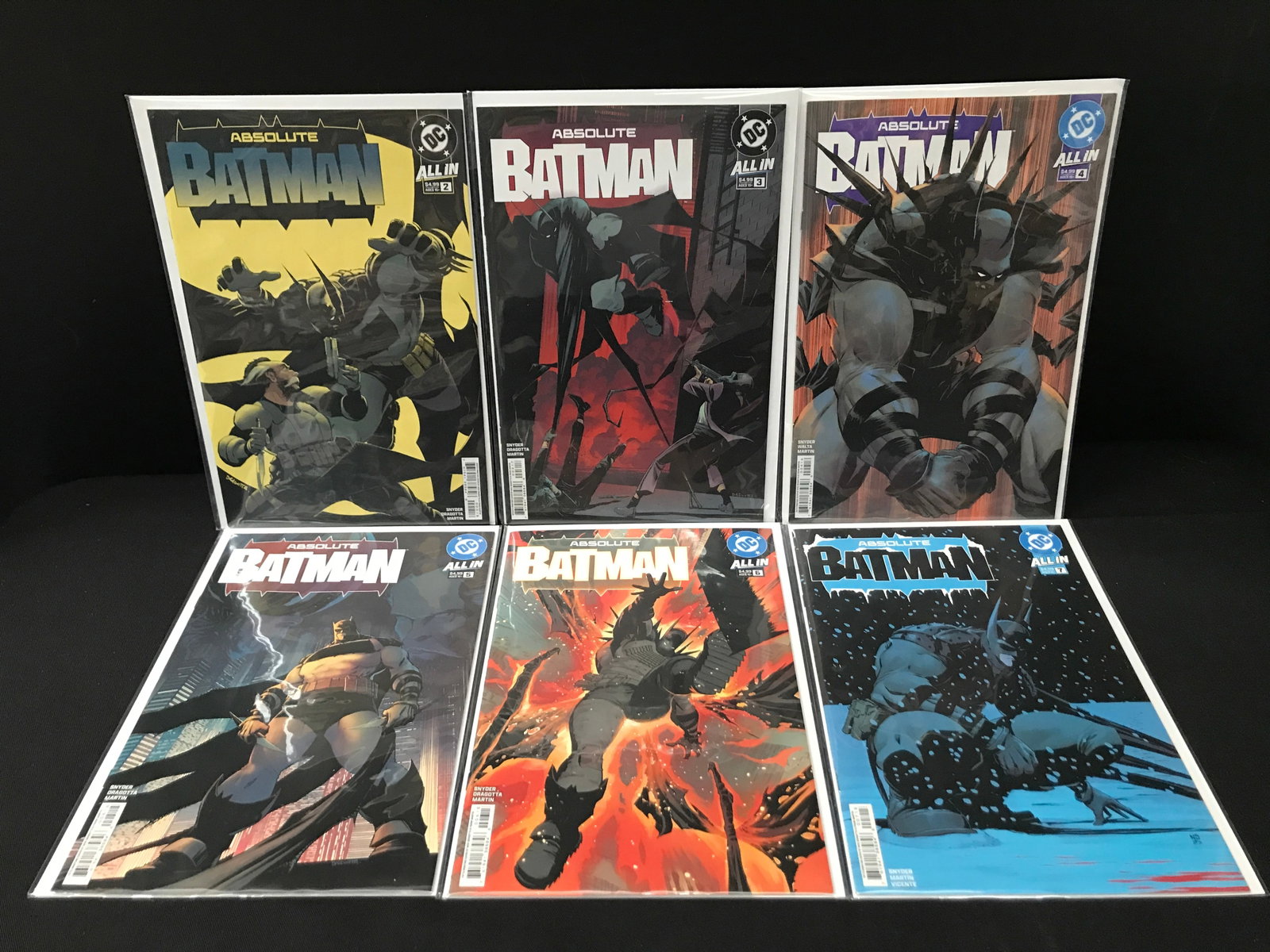 LOT OF 6 ABSOLUTE BATMAN COMICS #2 - #7 - DC COMICS: Prices are in Canadian dollars