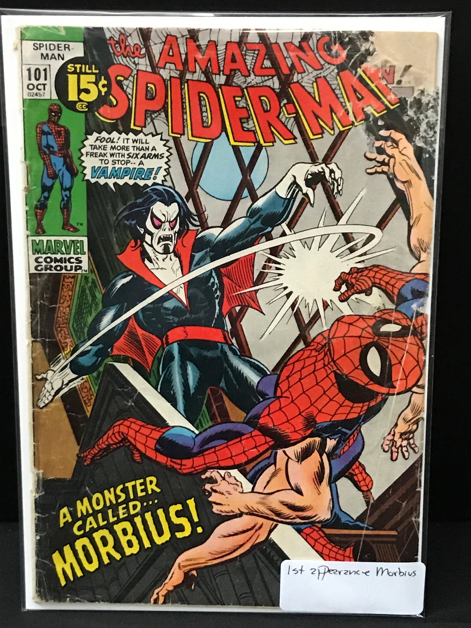 THE AMAZING SPIDERMAN #101 1ST APP MORBIUS - MARVEL COMICS (1 of 1)