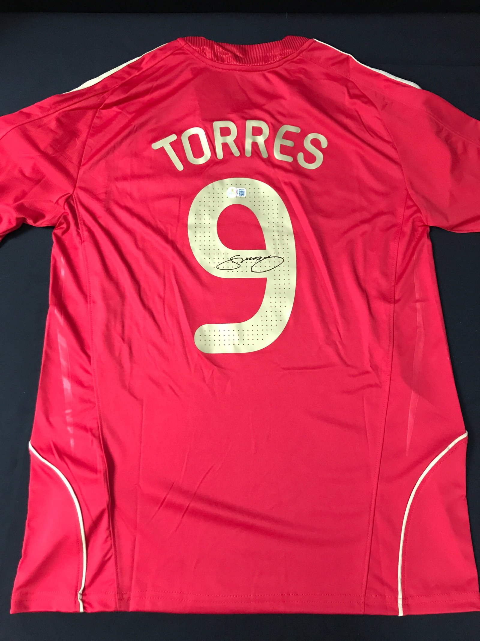 FERNANDO TORRES SIGNED SPAIN SOCCER JERSEY - BECKETT COA: Prices are in Canadian dollars