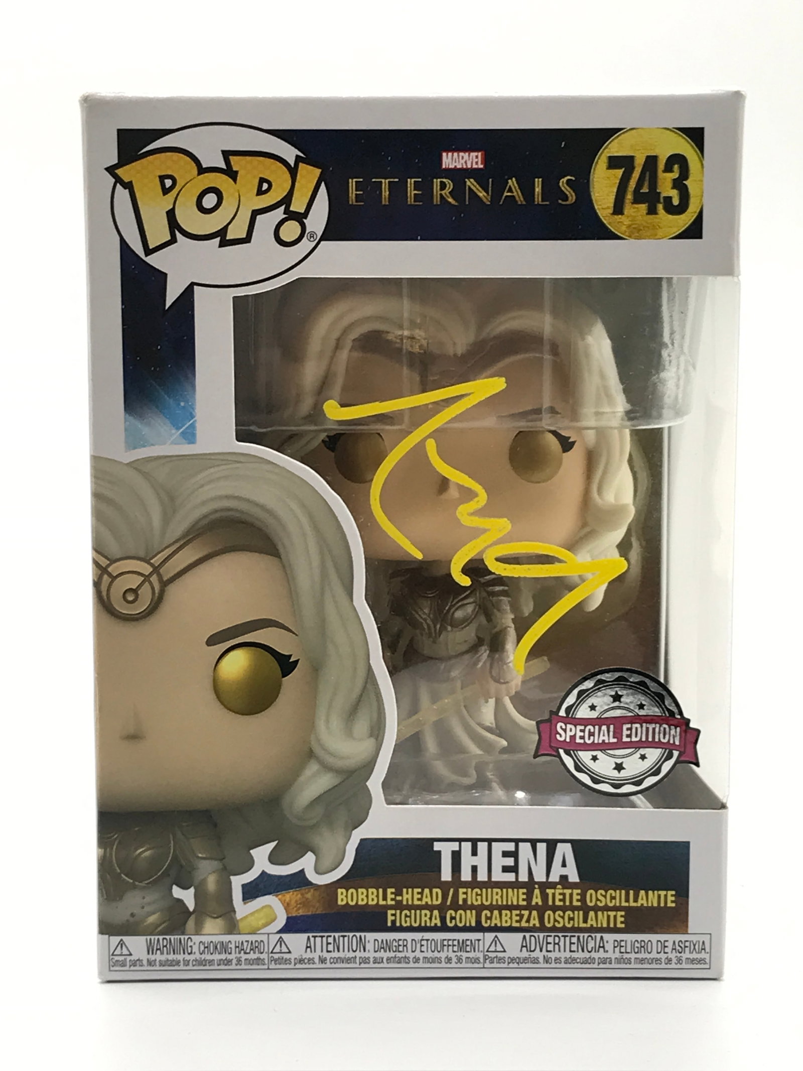 ANGELINA JOLIE SIGNED THENA FUNKO POP - KB COA: Prices are in Canadian dollars