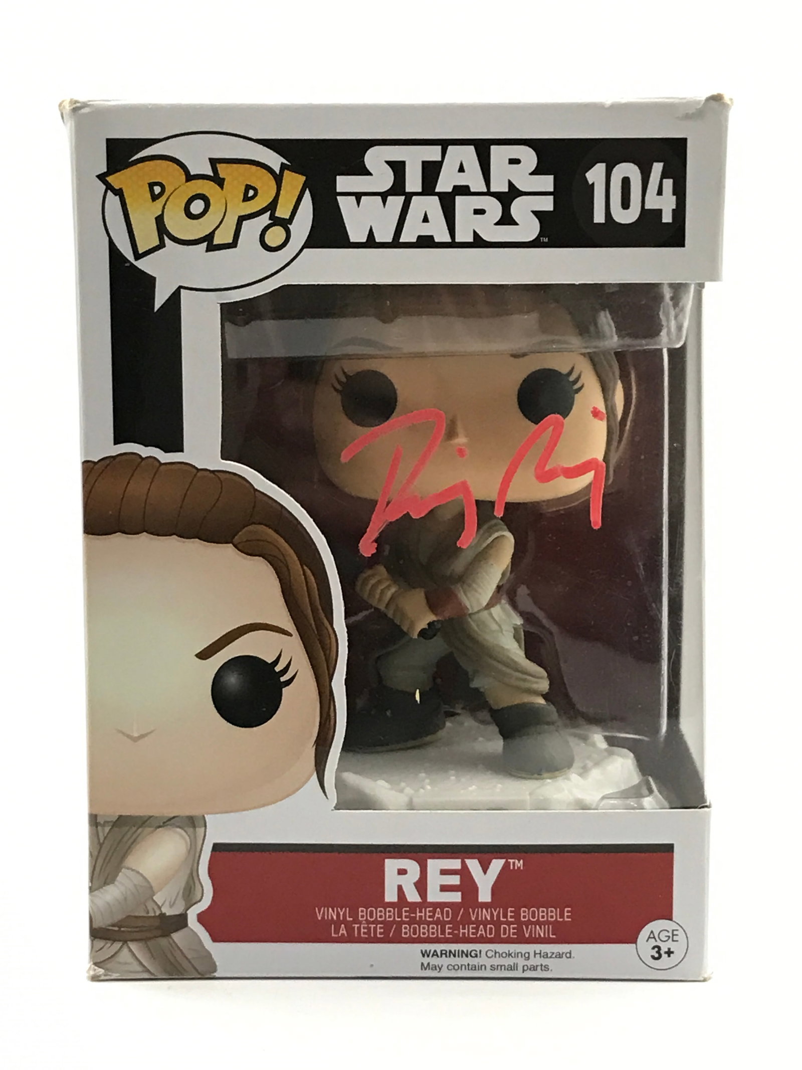 DAISY RIDLEY SIGNED REY STAR WARS FUNKO POP - KB COA: Prices are in Canadian dollars
