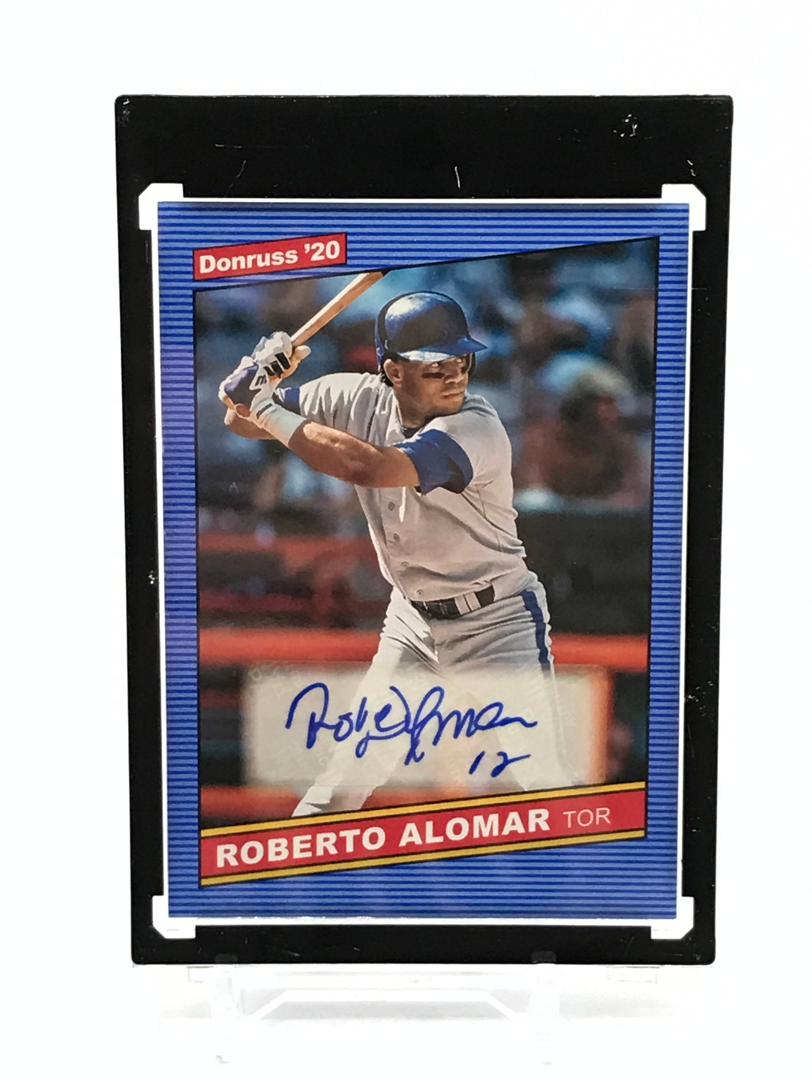 2020 PANINI DONRUSS BASEBALL ROBERTO ALOMAR SIGNED TRADING CARD: Prices are in Canadian dollars