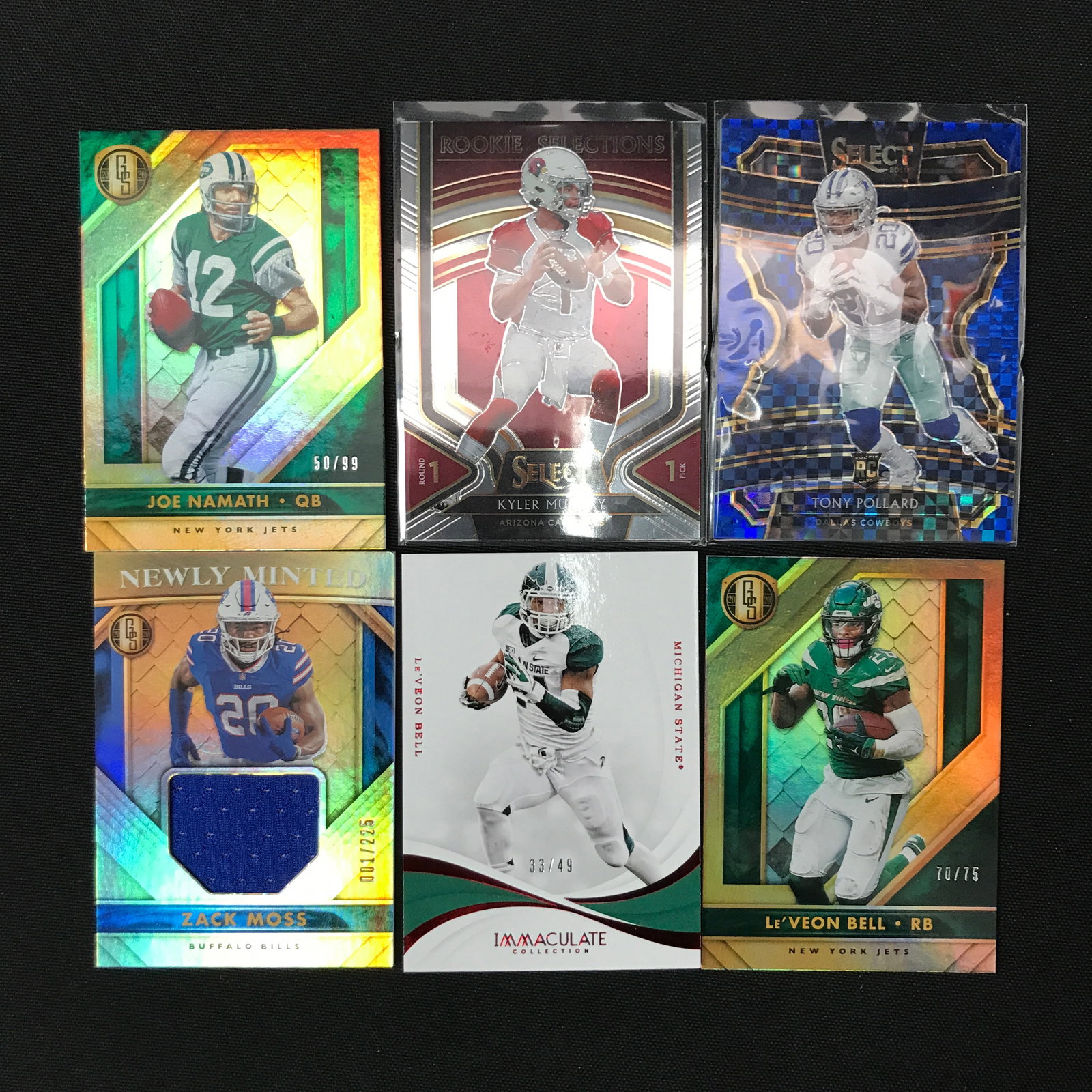 LOT OF 6 ROOKIE / LIMITED NFL TRADING CARDS: Prices are in Canadian dollars