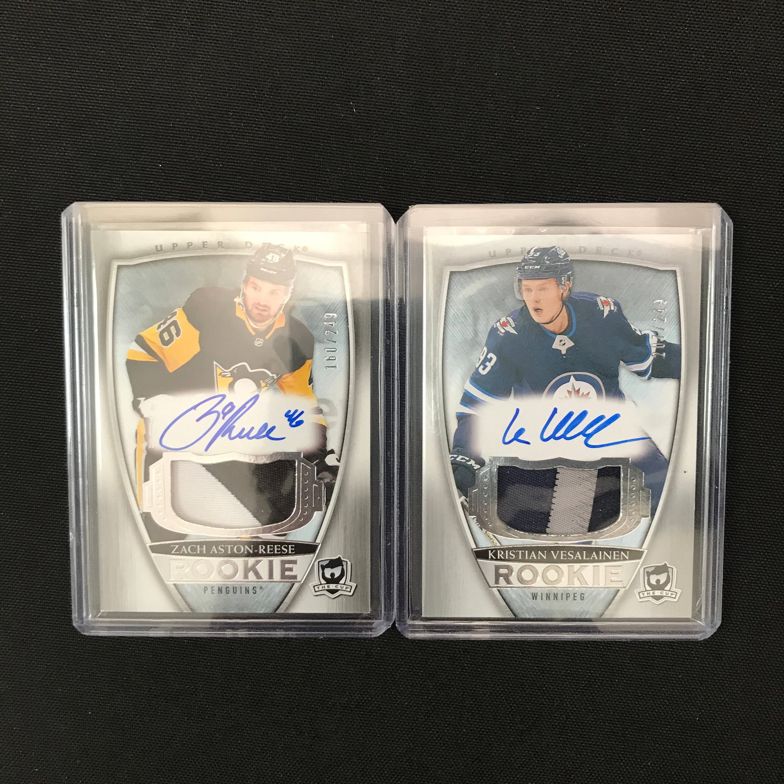 LOT OF 2 THE CUP SIGNED ROOKIE TRADING CARDS: Prices are in Canadian dollars