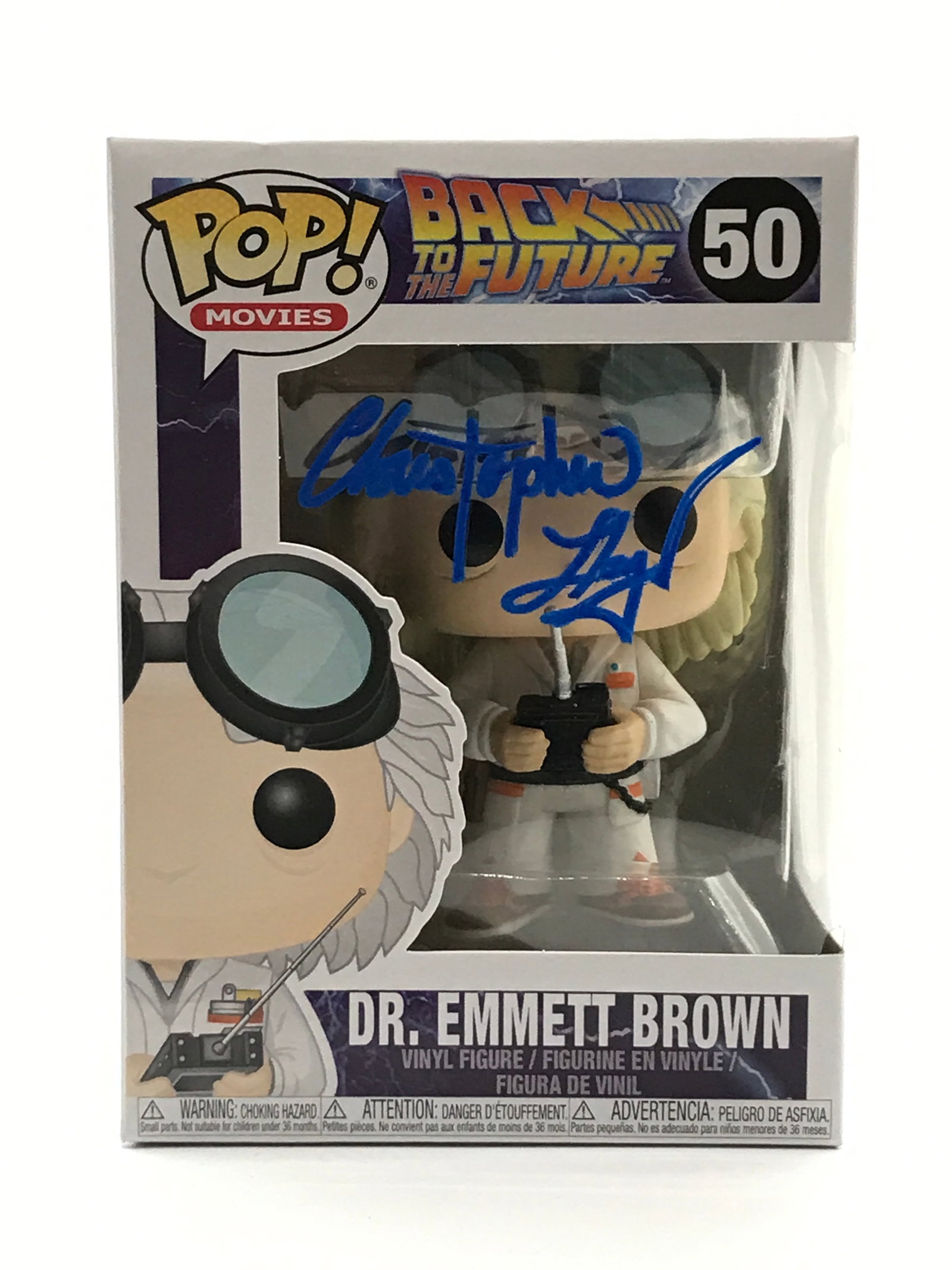 CHRISTOPHER LLOYD SIGNED BACK TO THE FUTURE FUNKO POP - WWOC COA: Prices are in Canadian dollars