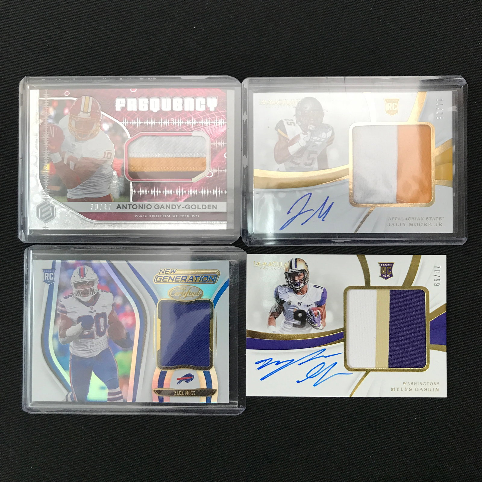 LOT OF 4 PATCH TRADING CARDS - INCLUDING 2 SIGNED (1 of 1)