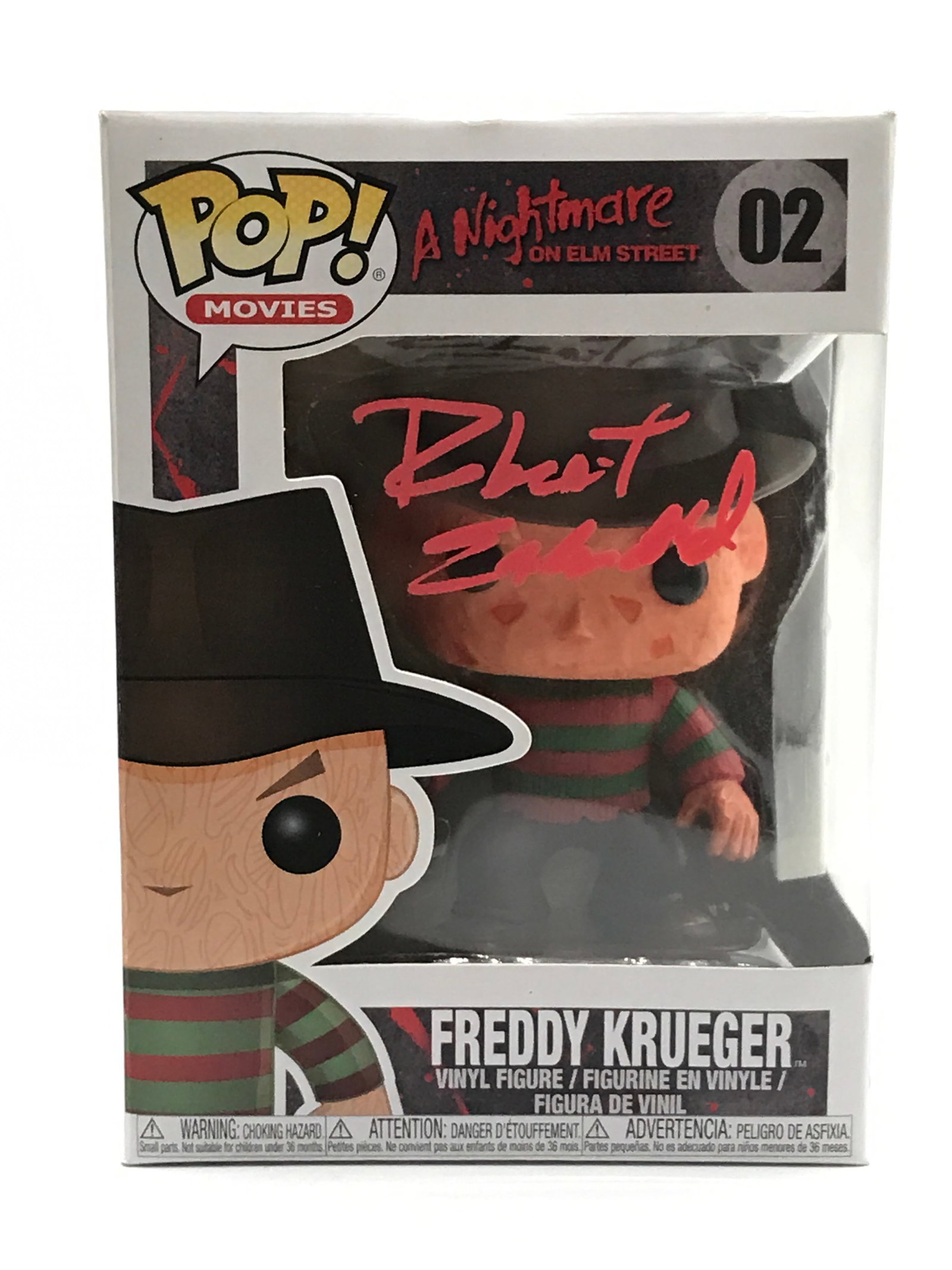 ROBERT ENGLUND SIGNED FREDDY KREUGER FUNKO POP - WWOC COA: Prices are in Canadian dollars