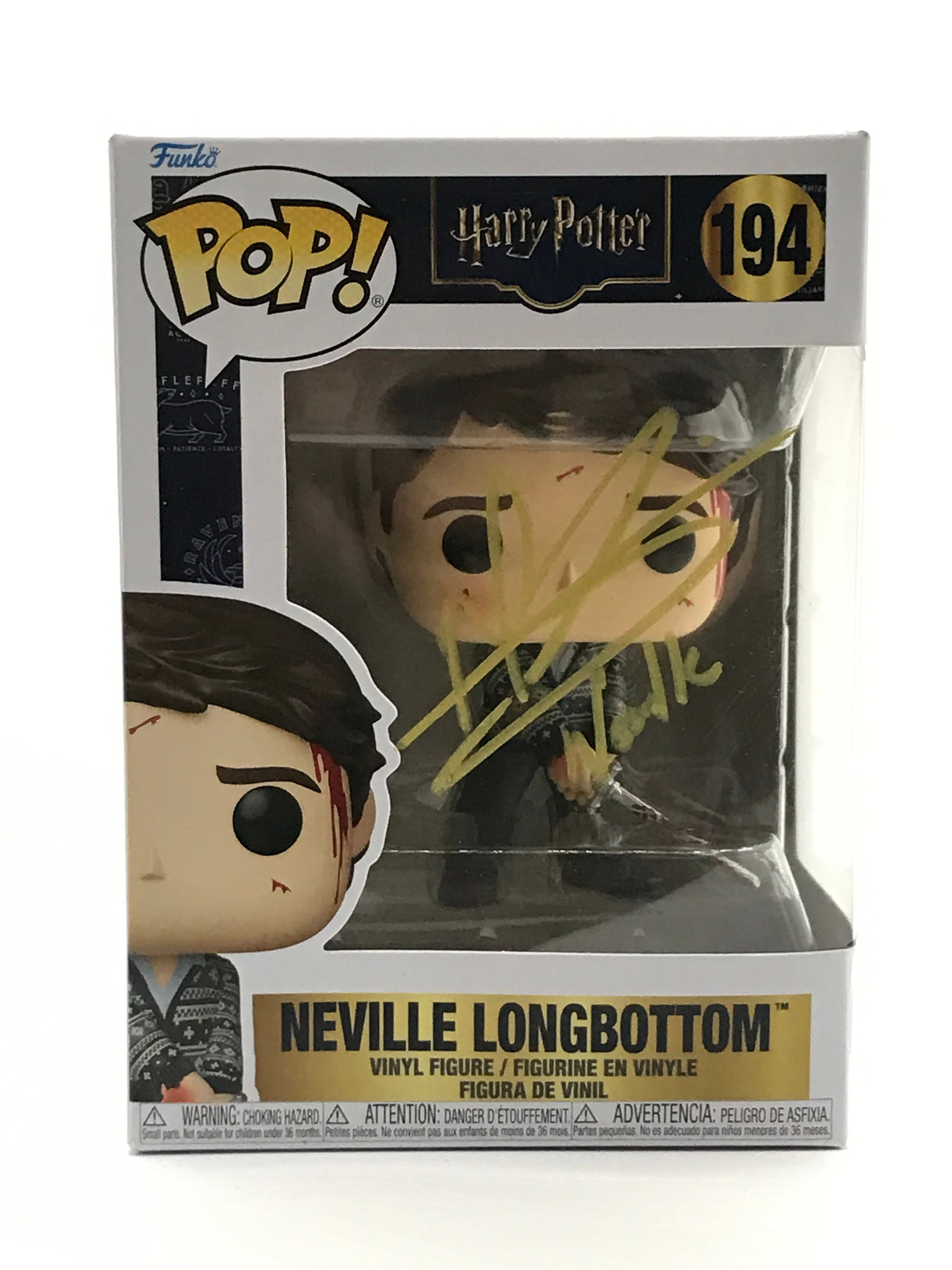 MATTHEW LEWIS SIGNED HARRY POTTER FUNKO POP - WWOC COA: Prices are in Canadian dollars
