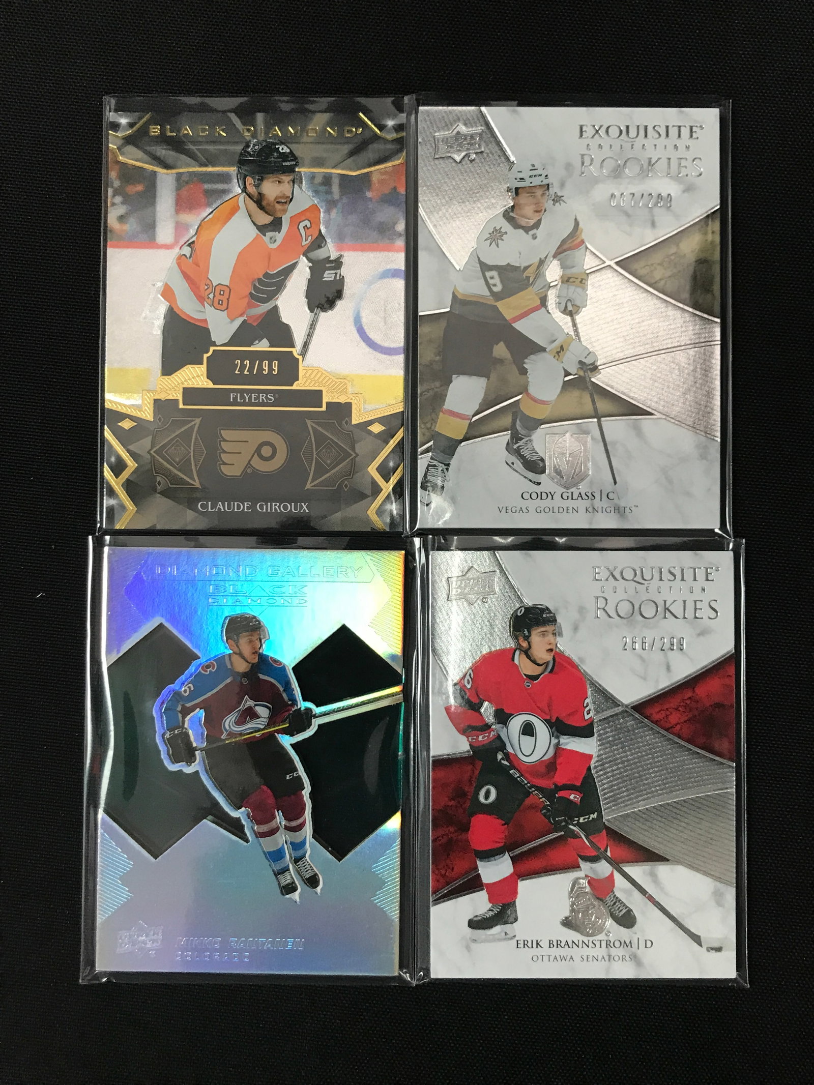 LOT OF 4 HOCKEY TRADING CARDS: Prices are in Canadian dollars