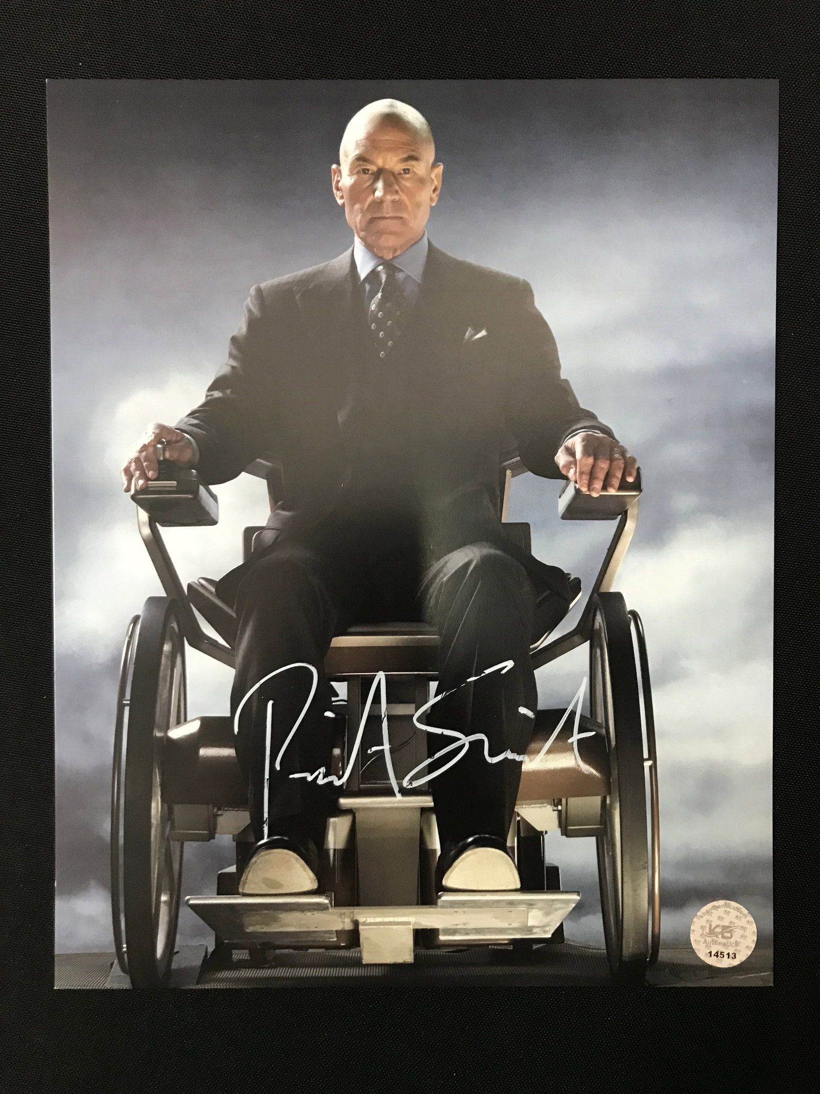 PATRICK STEWART SIGNED X-MEN 8X10 - KB COA: Prices are in Canadian dollars