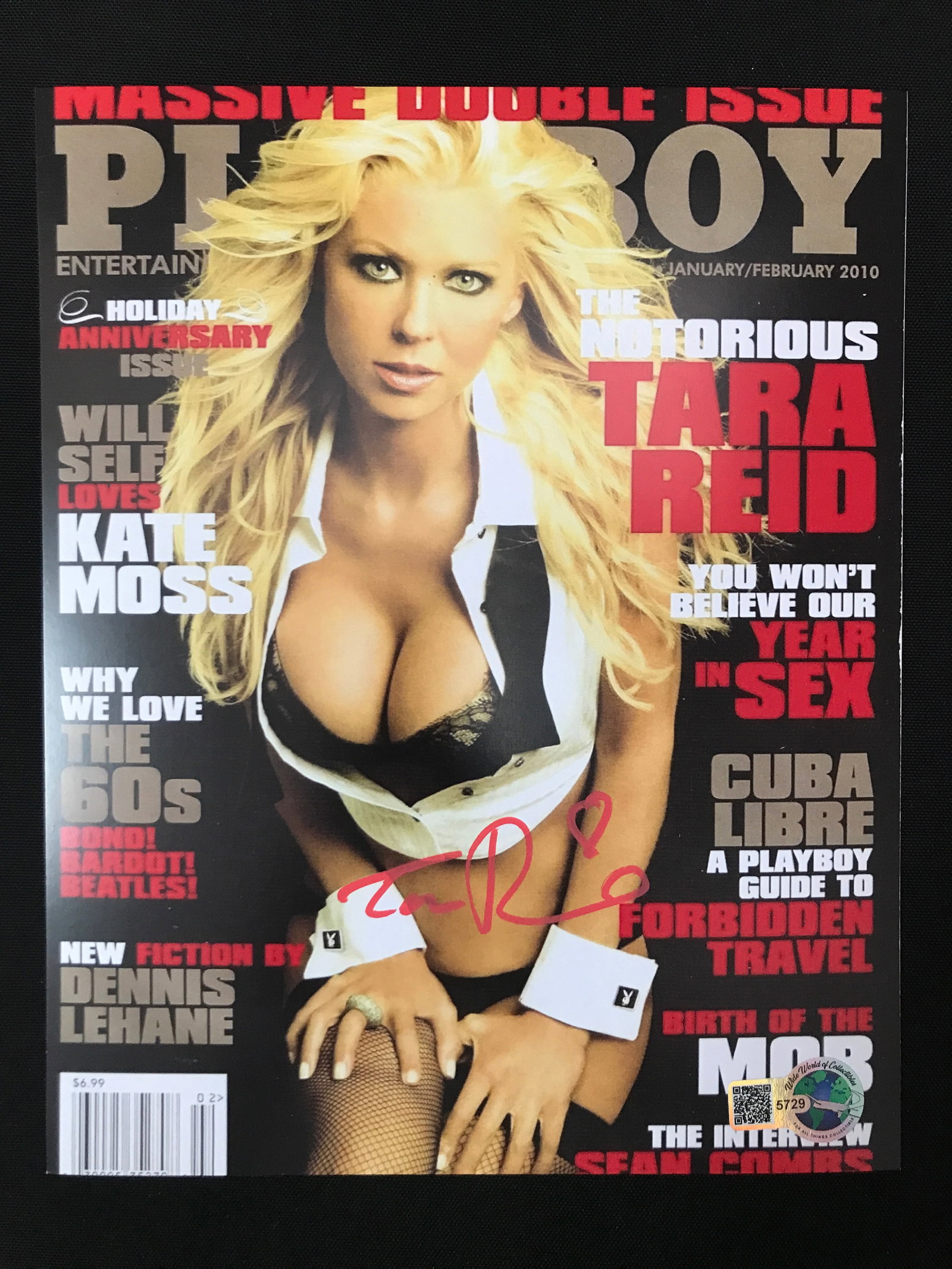 TARA REID SIGNED PLAYBOY 8X10 - WWOC COA (1 of 1)