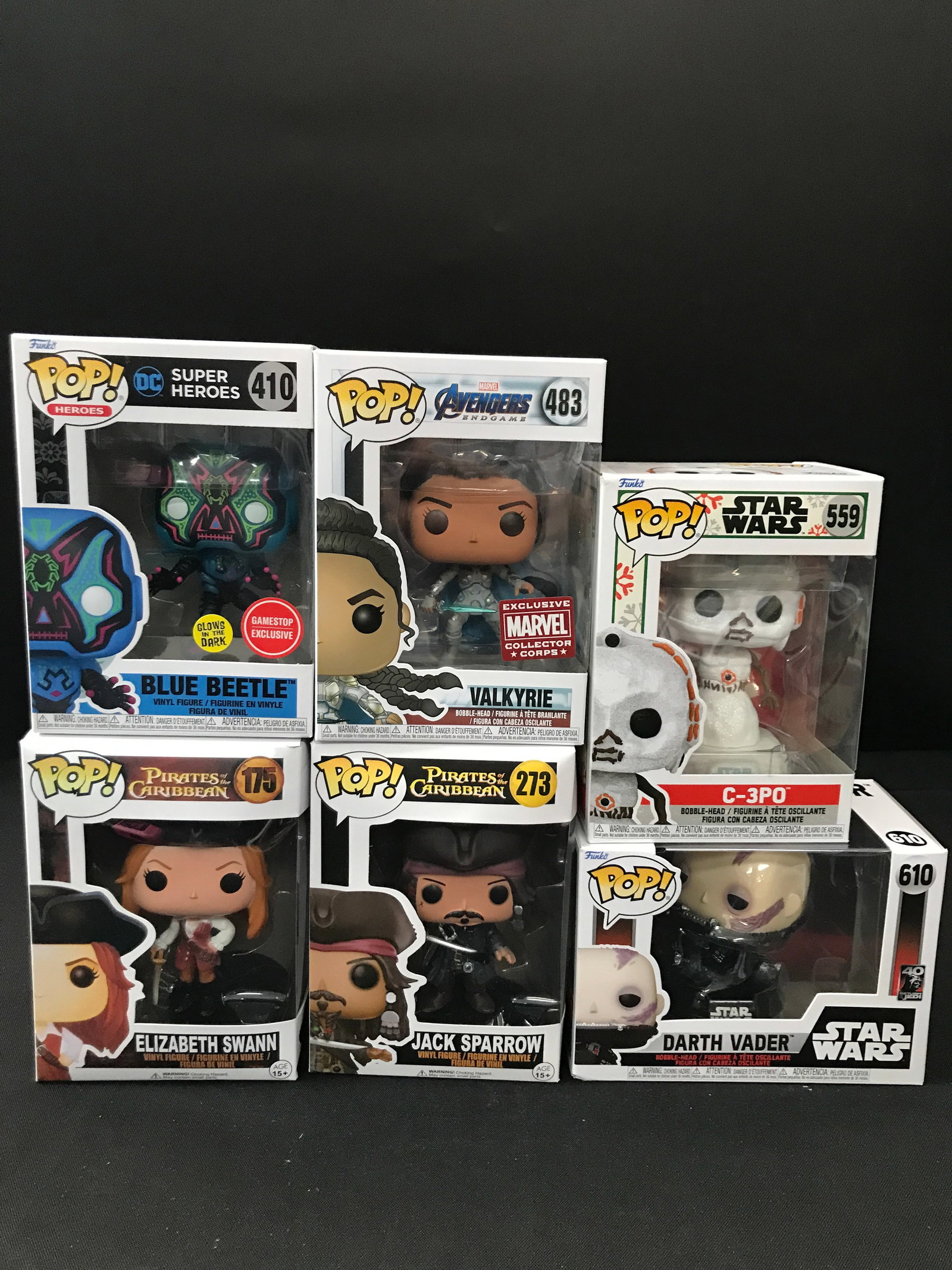 LOT OF 5 FUNKO POPS IN ORIGINAL PACKAGING: Prices are in Canadian dollars