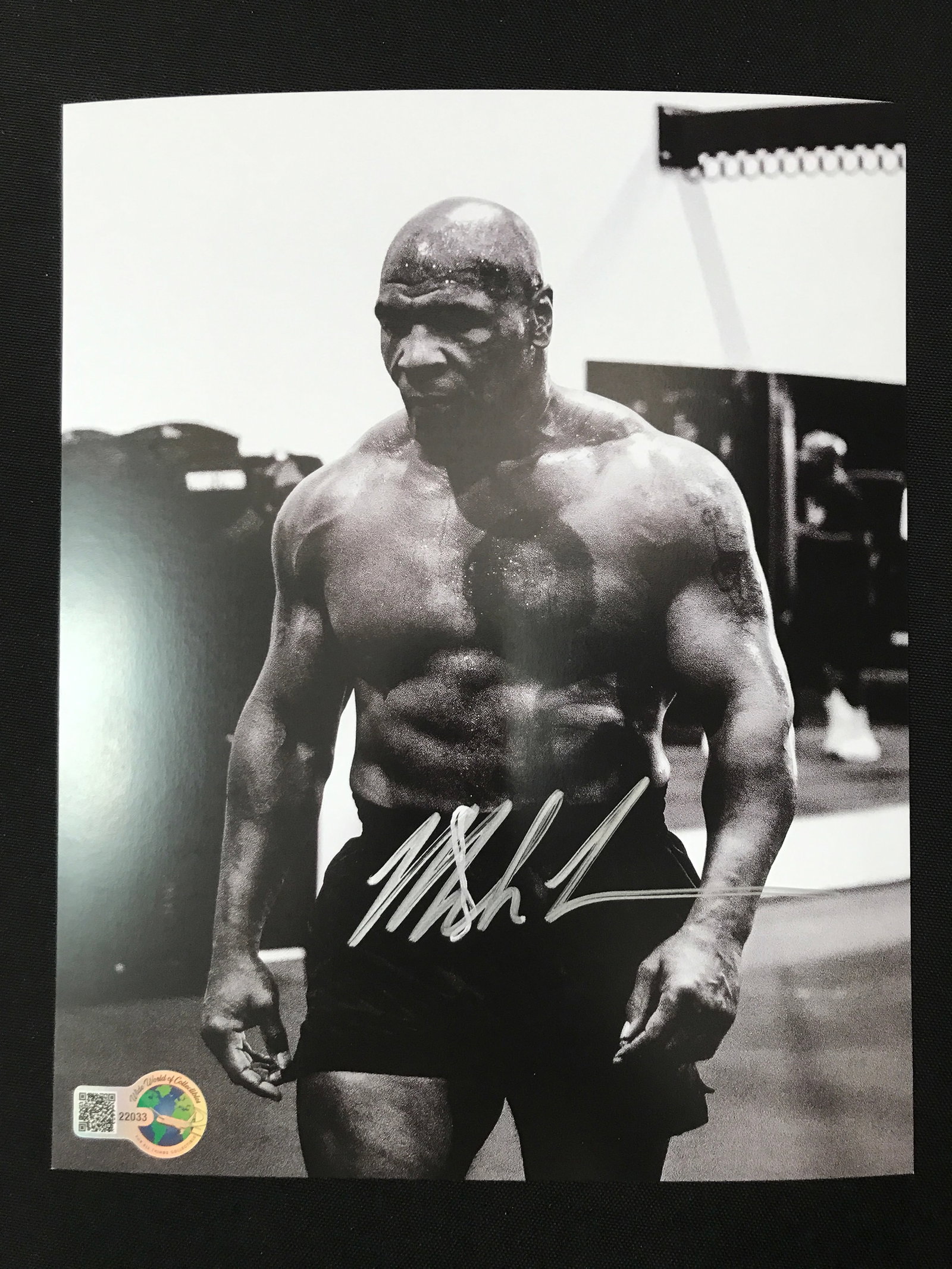 MIKE TYSON SIGNED 8X10 - WWOC COA: Prices are in Canadian dollars