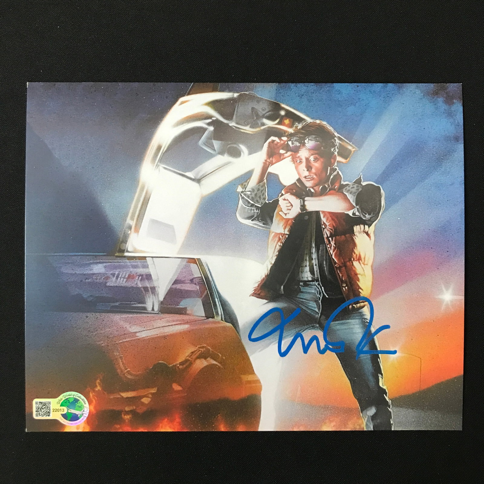MICHAEL J FOX SIGNED BACK TO THE FUTURE 8X10 - WWOC COA: Prices are in Canadian dollars