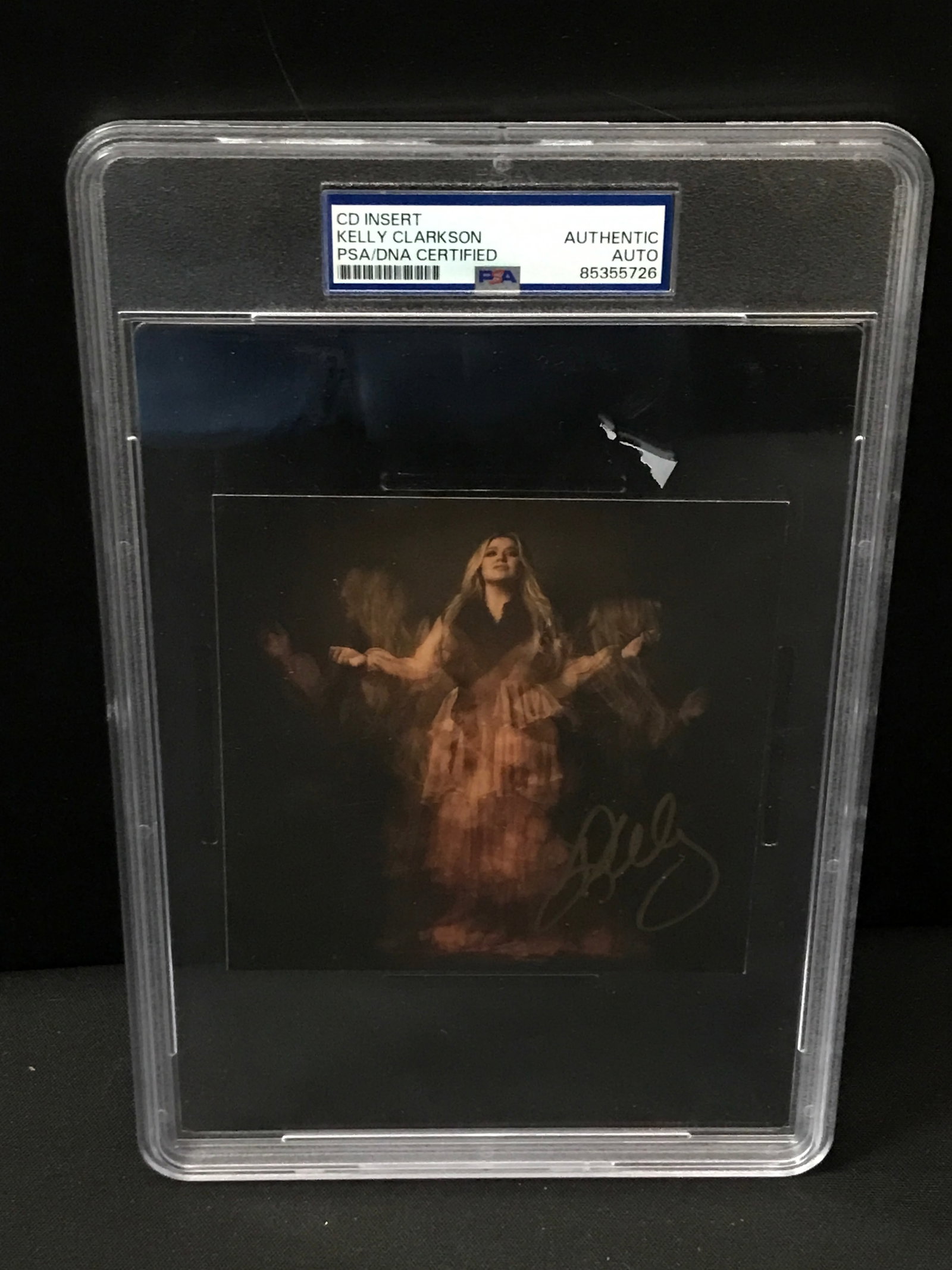 KELLY CLARKSON SIGNED CD INSERT - PSA ENCAPSULATED: Prices are in Canadian dollars