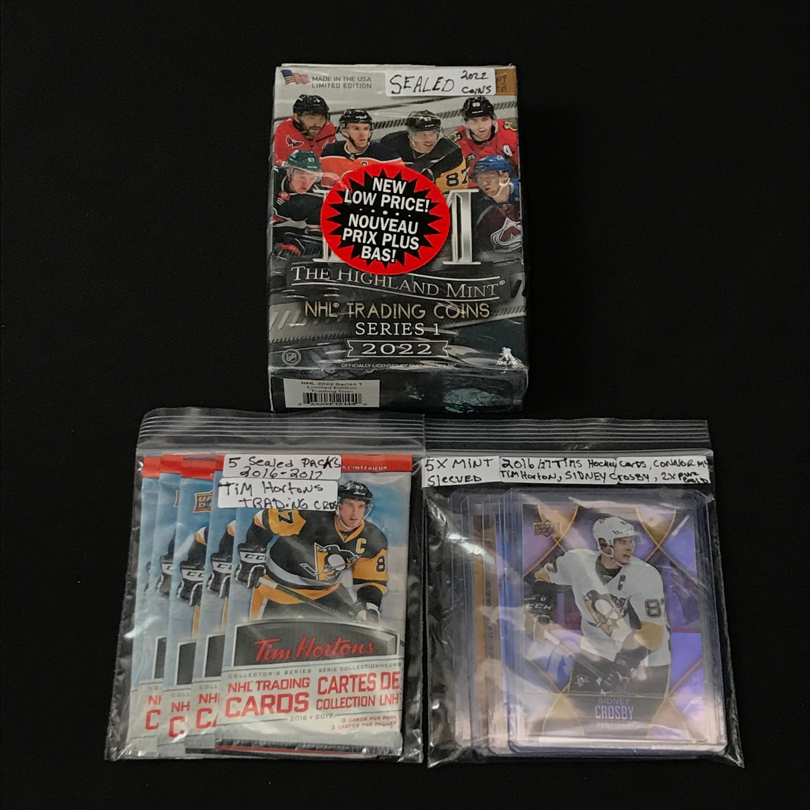 LOT OF HOCKEY CARDS, PACKS AND 1 SEALED BOX (1 of 1)