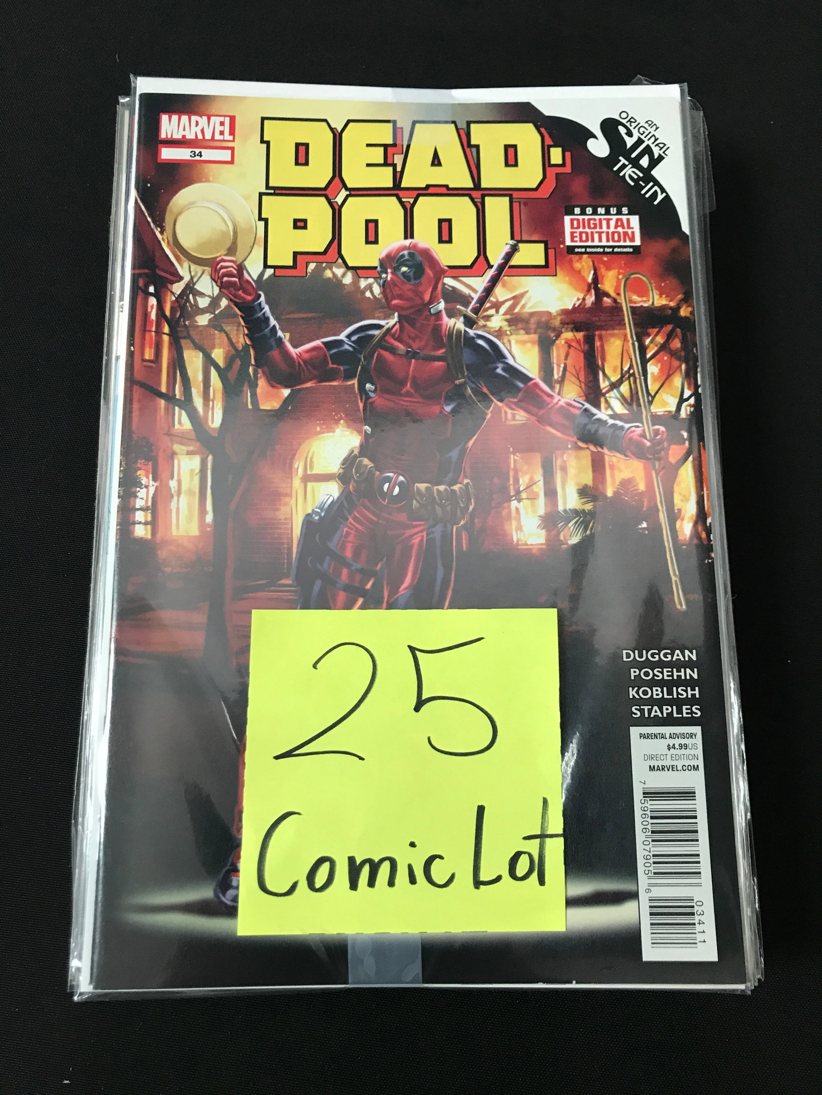 LOT OF 25 COMICS BAGGED AND BOARDED (MAINLY SUPERHERO): Prices are in Canadian dollars
