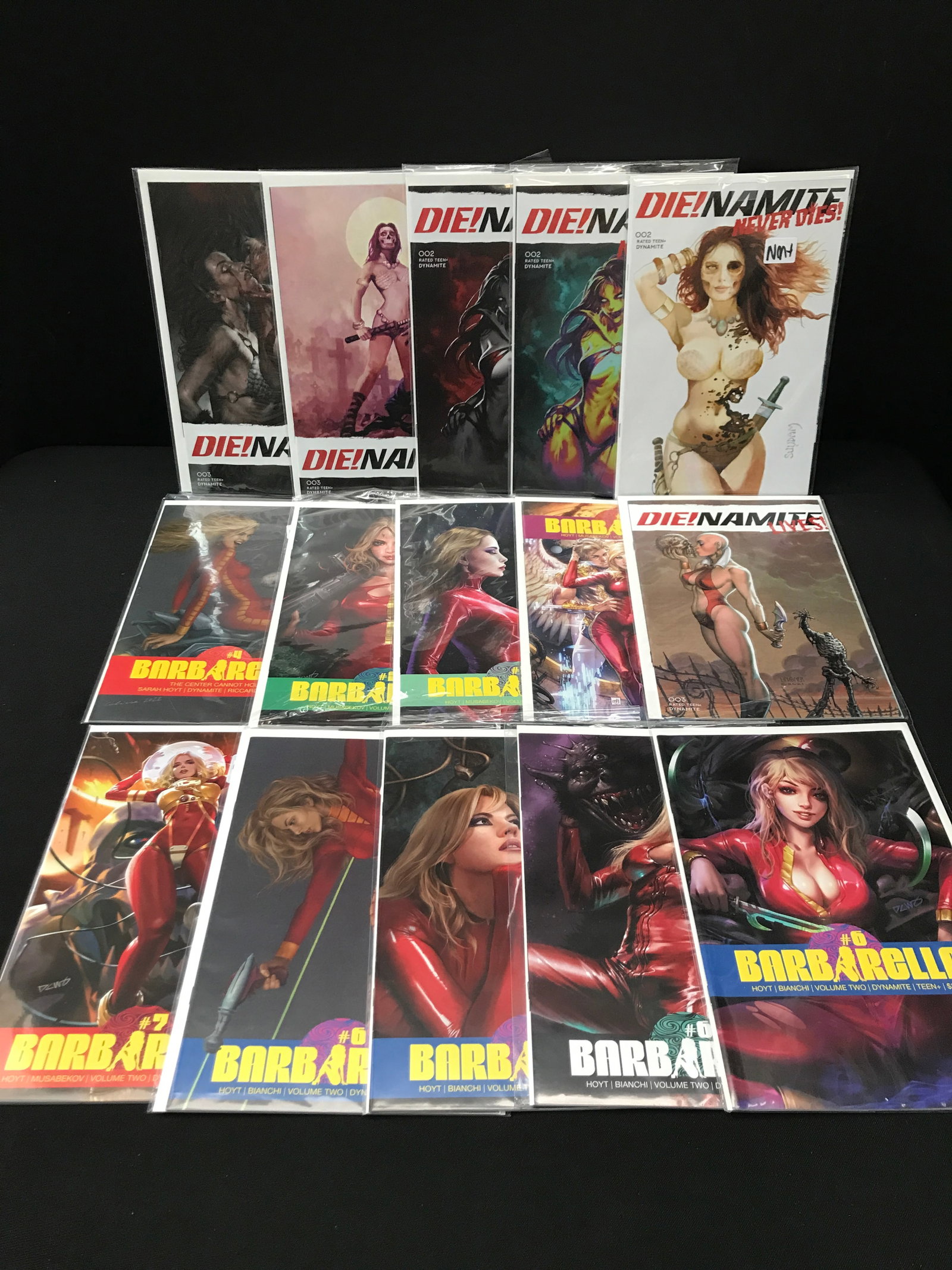 LOT OF 15 DIENAMITE COMICS - MIXED TITLES: Prices are in Canadian dollars