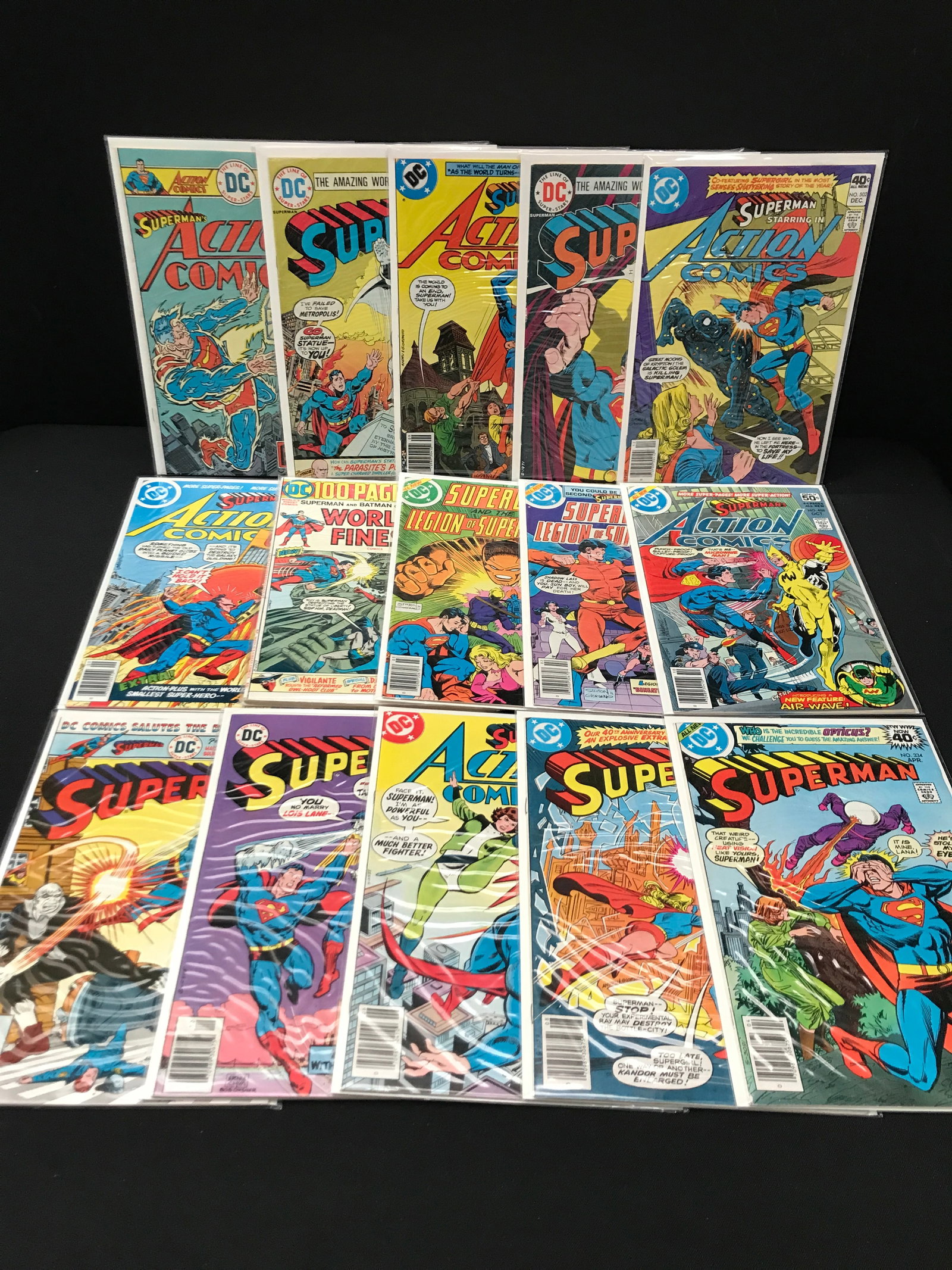 LOT OF 15 ACTION COMICS - MARVEL COMICS (1 of 1)