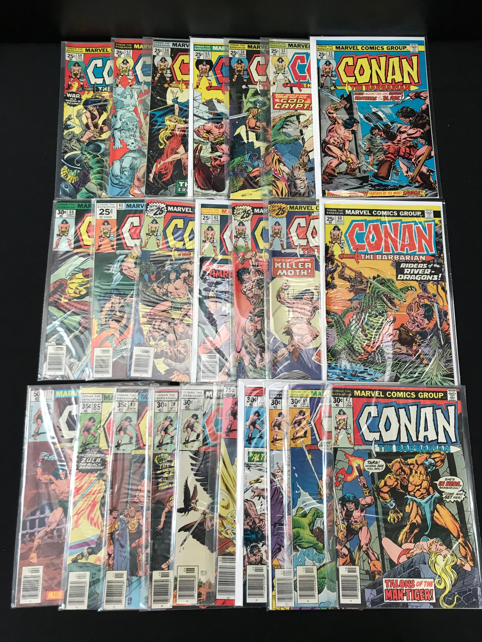 LARGE LOT OF CONAN THE BARBARIAN COMICS - MARVEL COMICS (1 of 1)