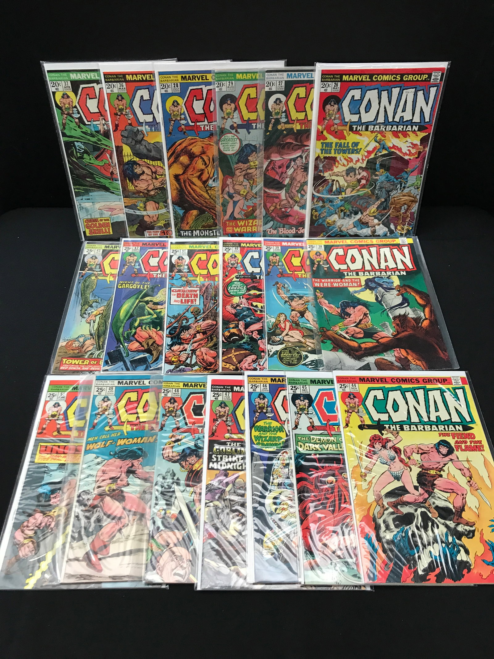 LOT OF 18 CONAN THE BARBARIAN COMICS - MARVEL COMICS (1 of 1)