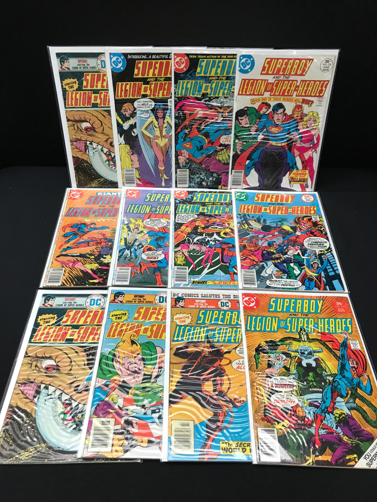 LOT OF 12 SUPERBOY AND THE LEGION OF SUPERHEROES COMICS - DC: Prices are in Canadian dollars