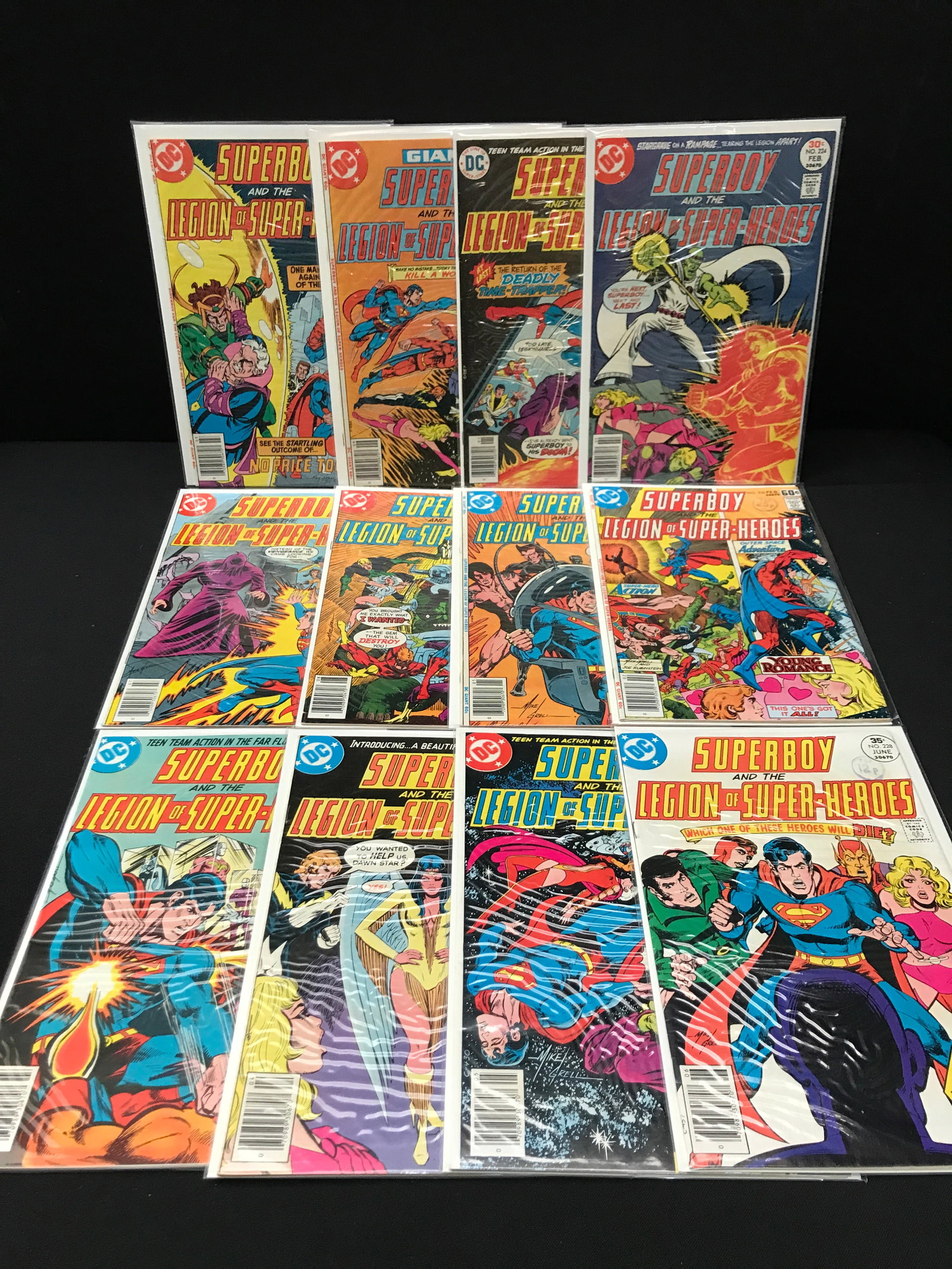LOT OF 12 SUPERBOY AND THE LEGION OF SUPERHEROES COMICS - DC: Prices are in Canadian dollars